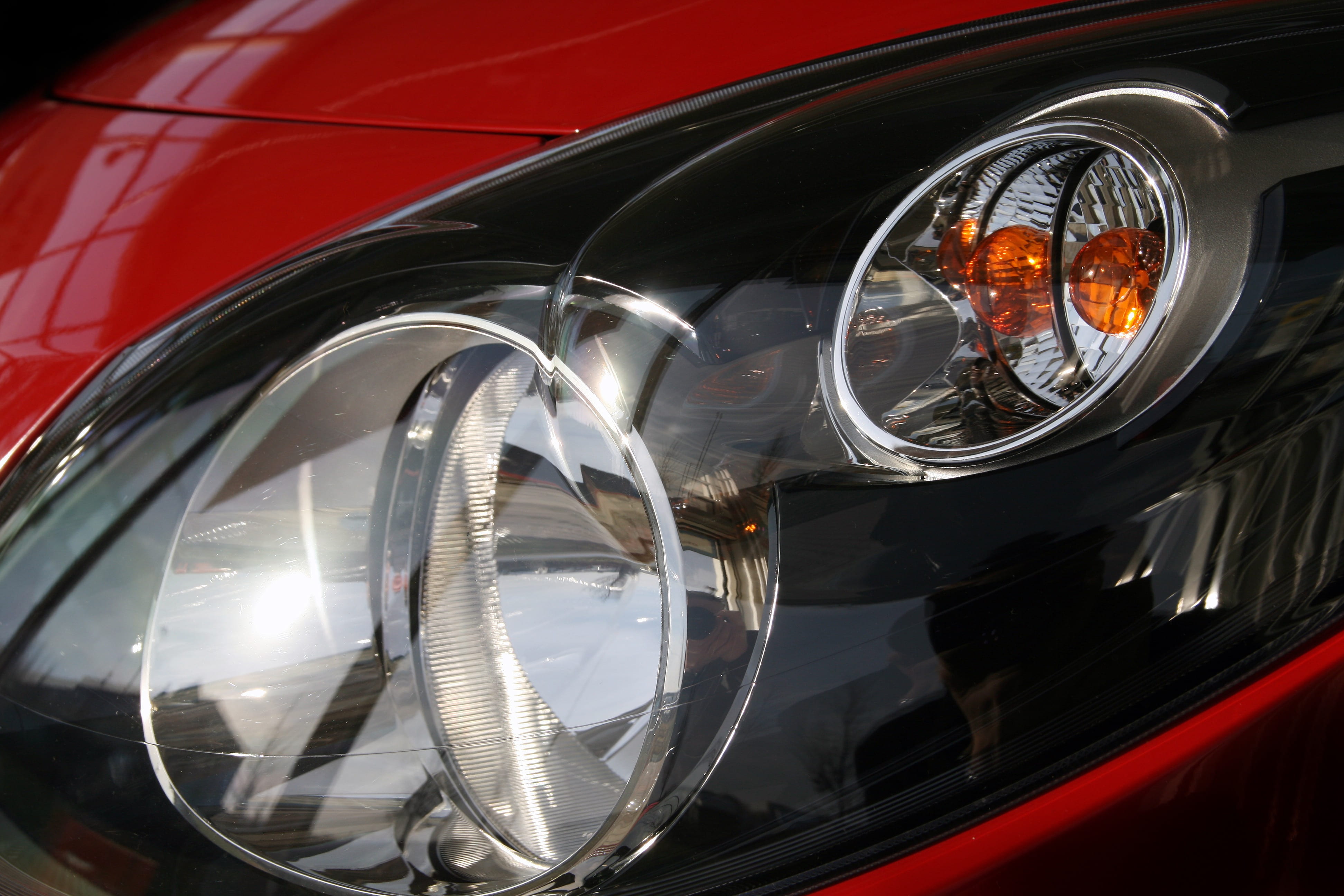 transportation, light, car, reflection, mode of transportation, light bulb, lighting equipment, close-up, full frame, lamp, renault twingo, blinker, shiny, HD Wallpaper