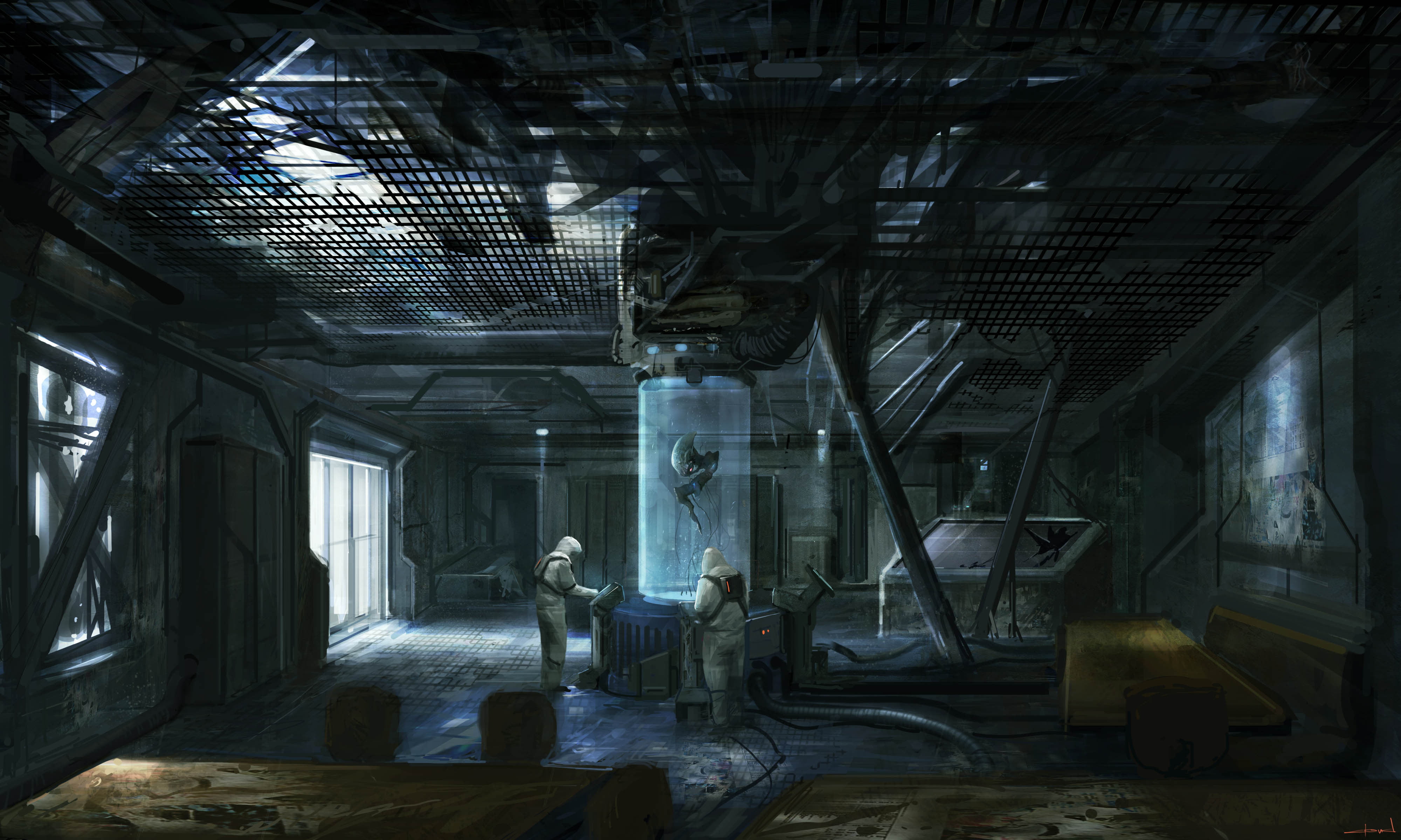 run-down, day, people, 4K, obsolete, metal, factory, window, digital, building, industry, indoors, damaged, dirt, old, specimen, electric lamp, digital composite, HD Wallpaper