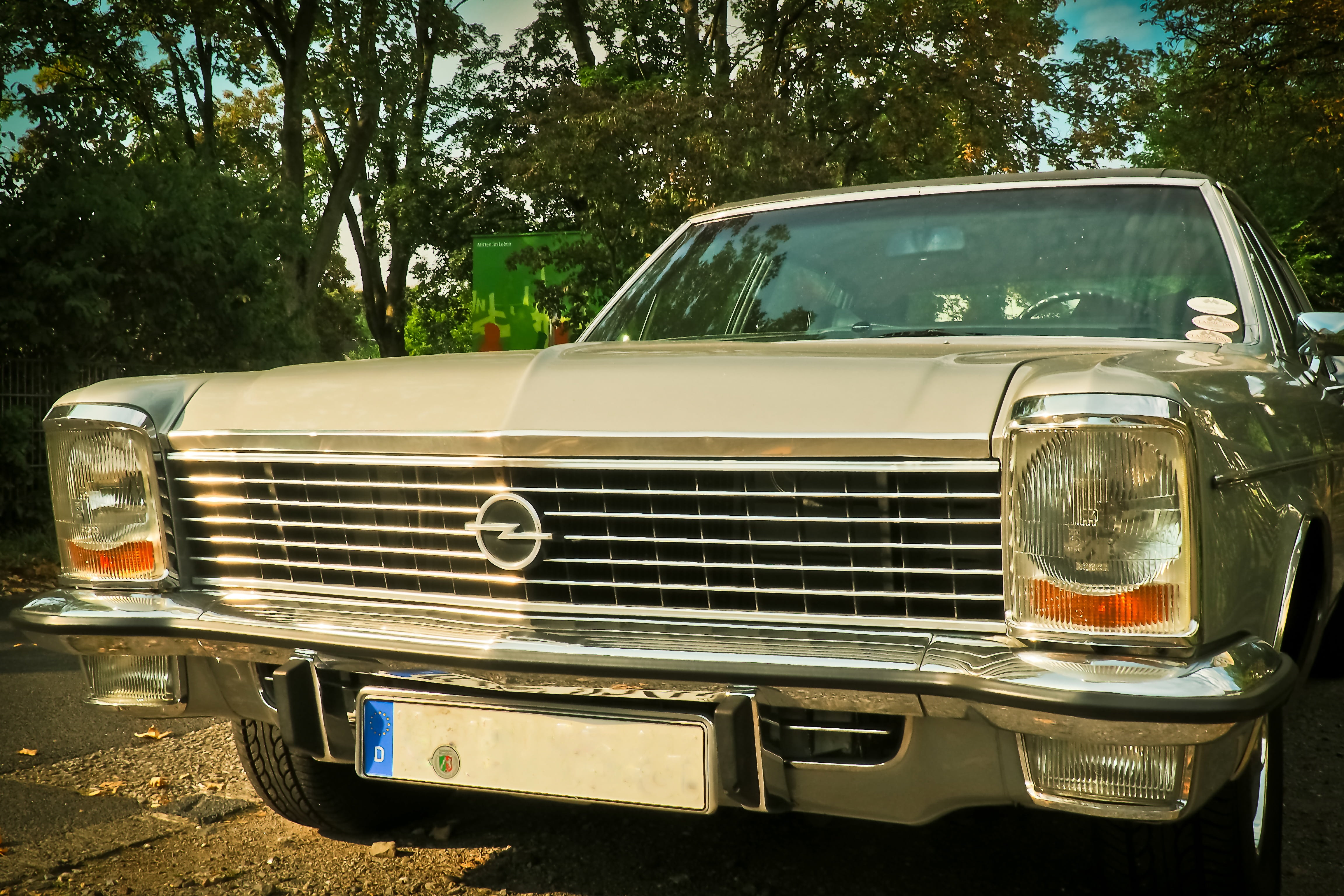 headlight, opel diplomat, transportation, retro Styled, metal, automotive, outdoors, collectors item, dare, antique, tree, elegant, cozy, capacity, limousine, HD Wallpaper