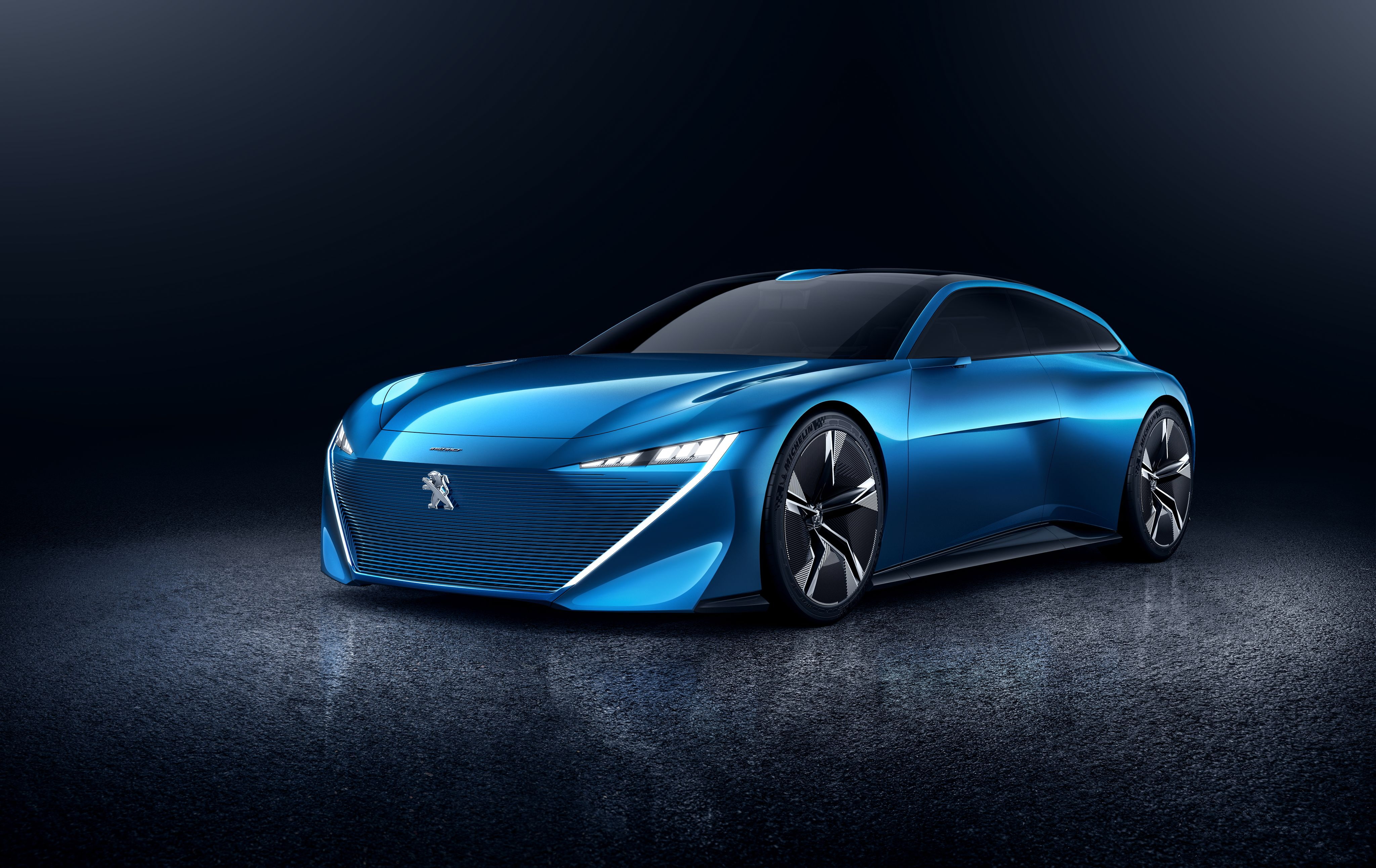 4K, Geneva Motor Show, 4K, Self-driving cars, Concept cars, 2017, Peugeot Instinct, HD Wallpaper