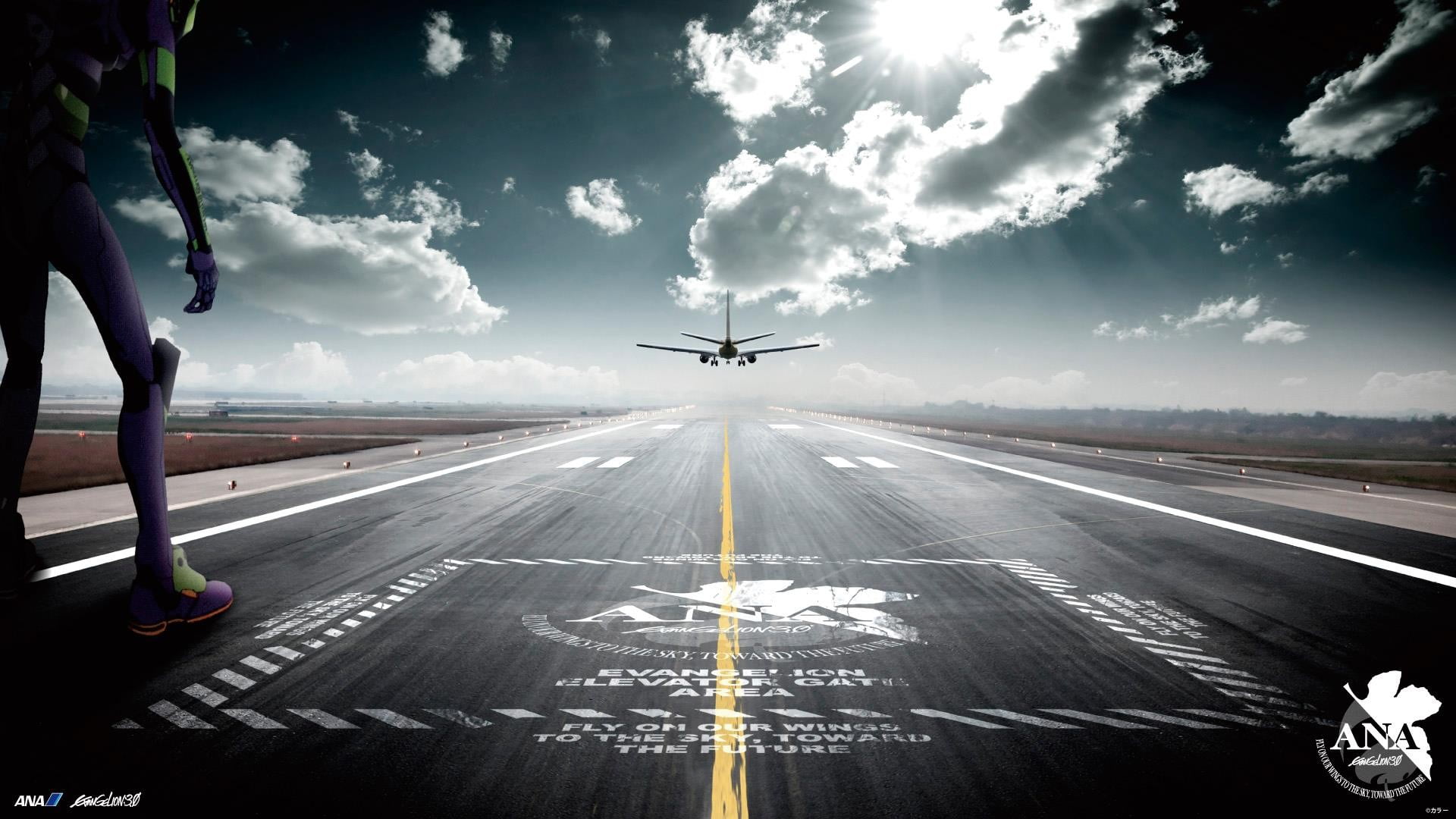 travel, gray, the way forward, road, cloud - sky, nature, aerospace industry, transportation, symbol, air vehicle, concrete, sign, direction, 1080P, motion, HD Wallpaper
