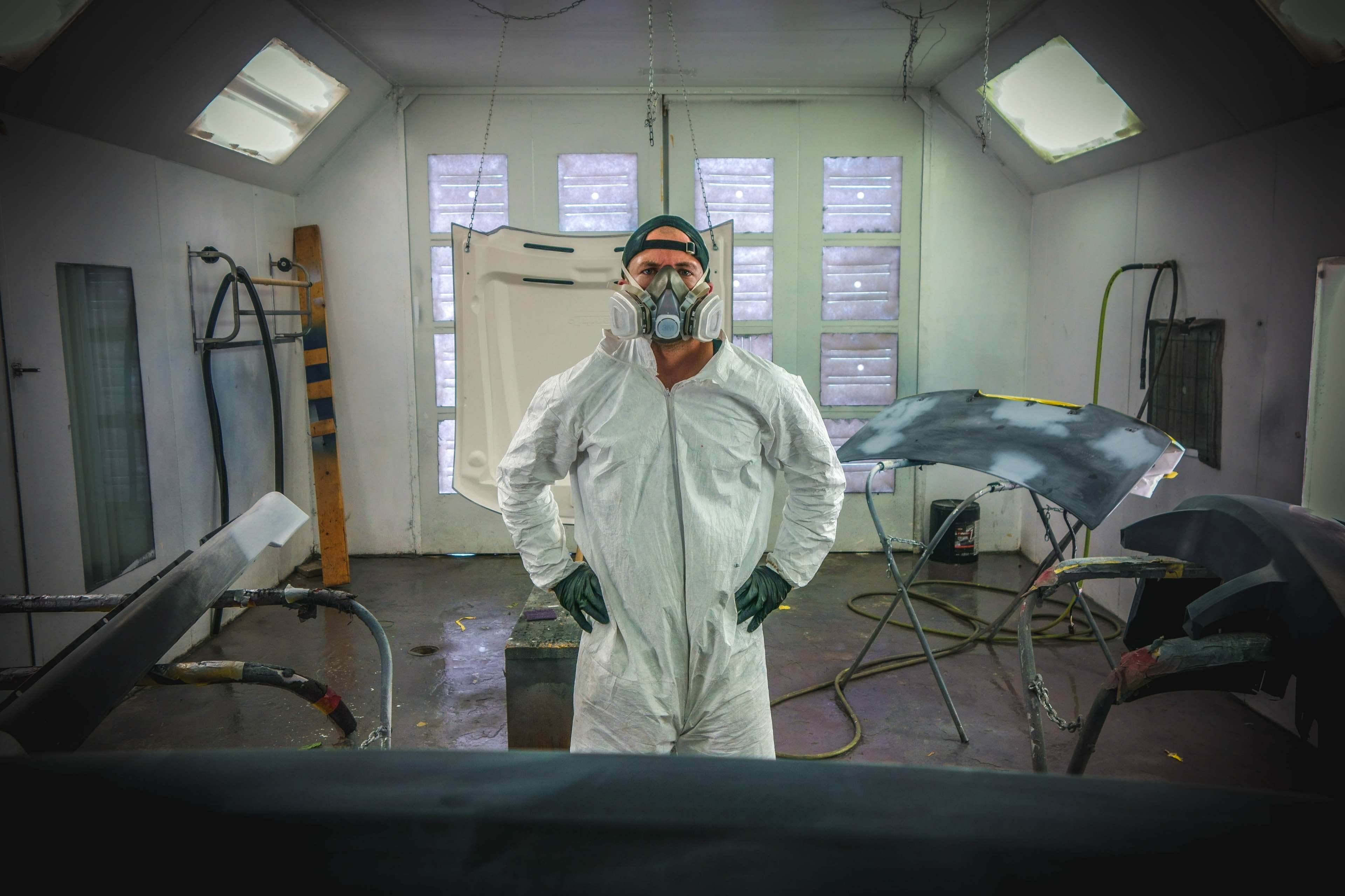 room, colors, garage, door, hands, man, 4K, job, men, obscured face, painting, front view, working, parts, publ, fixing, environment, body, worker, automotive, HD Wallpaper