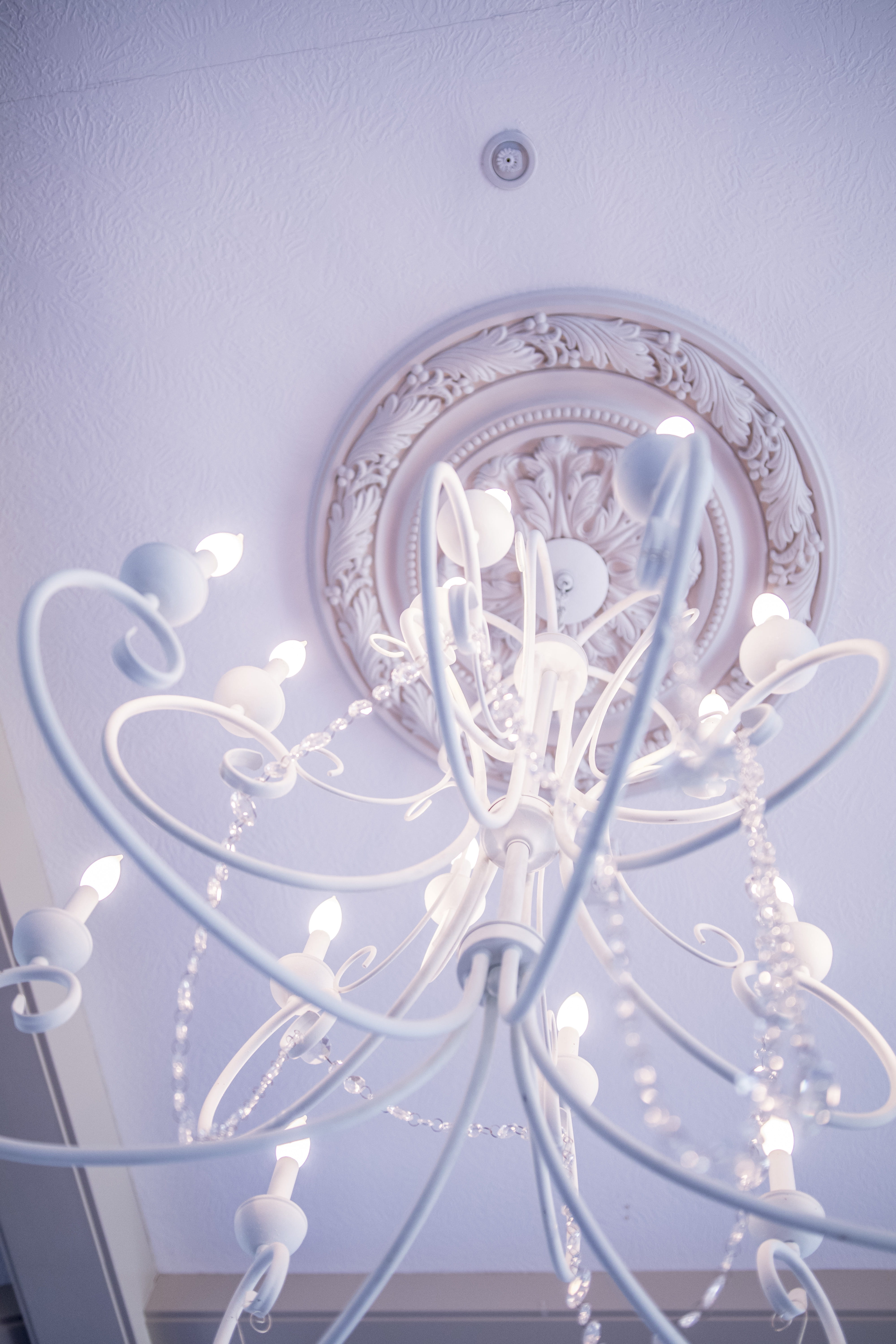 chandelier, lampp, white flourescent, no people, light - natural phenomenon, electric light, technology, still life, lights, close-up, white, 5K, castle, Phone HD Wallpaper
