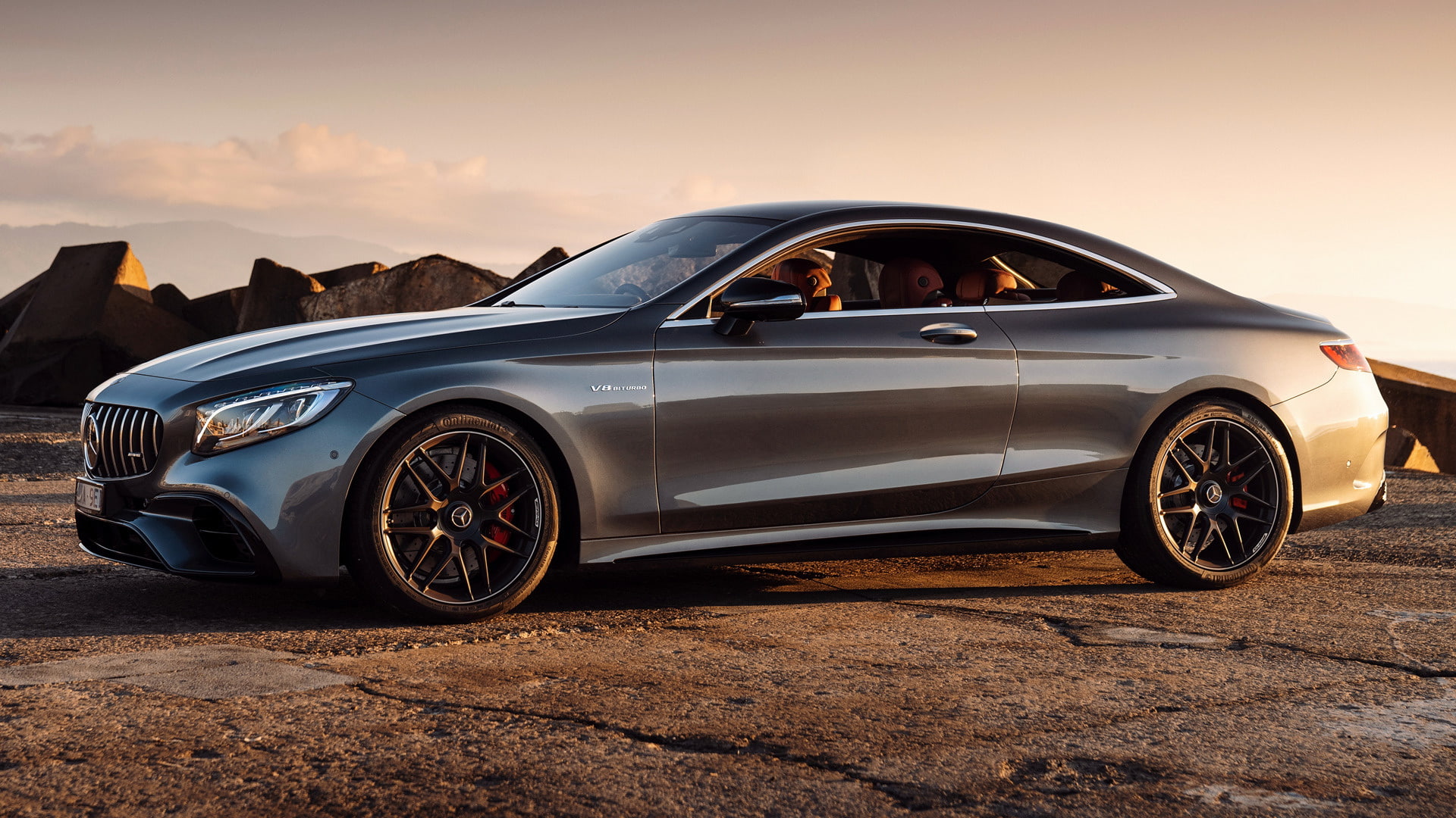 Black Car, Mercedes-AMG S63, Car, Mercedes-Benz, Coupé, Mercedes-AMG S 63, 1080P, Luxury Car, HD Wallpaper