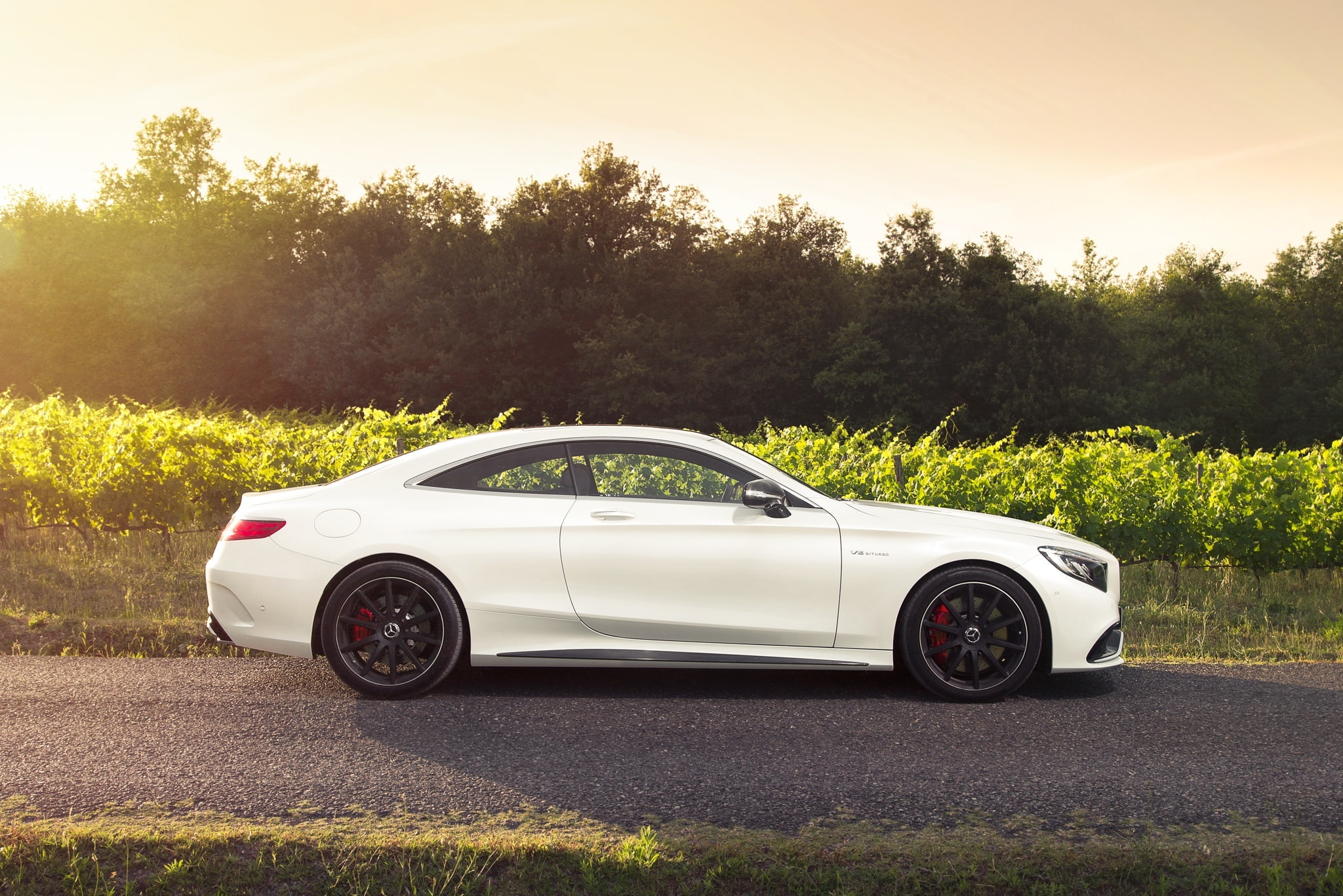 1080P, Mercedes-Benz, CAR Magazine, profile, Coupe, AMG, S63, S-Class, white, HD Wallpaper