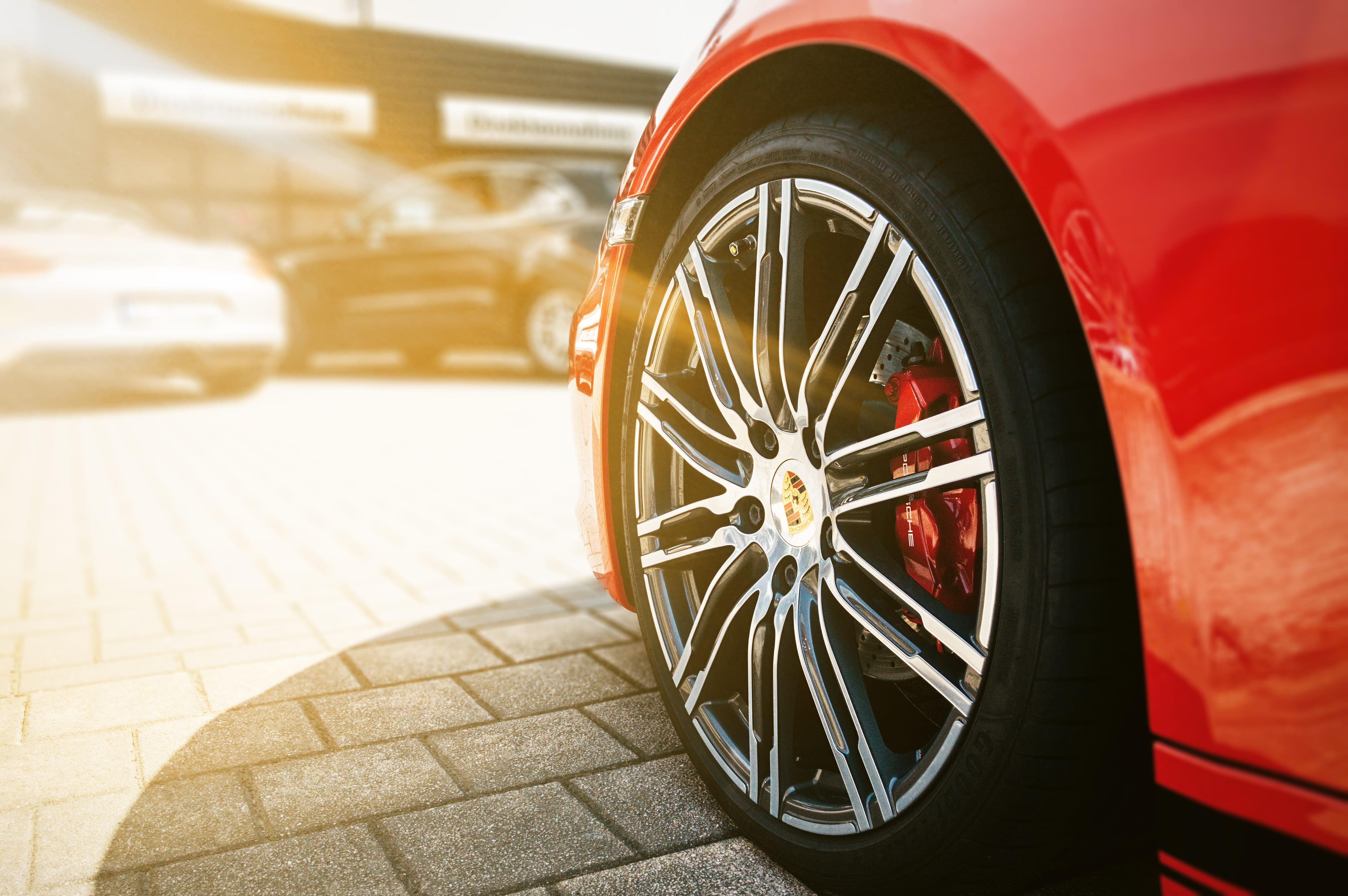 street, car, travel, stationary, red, focus, city, porsche, wheel, 4K, tire, transportation, iphone, vehicle, photography, vehicle part, day, summer, spoke, HD Wallpaper