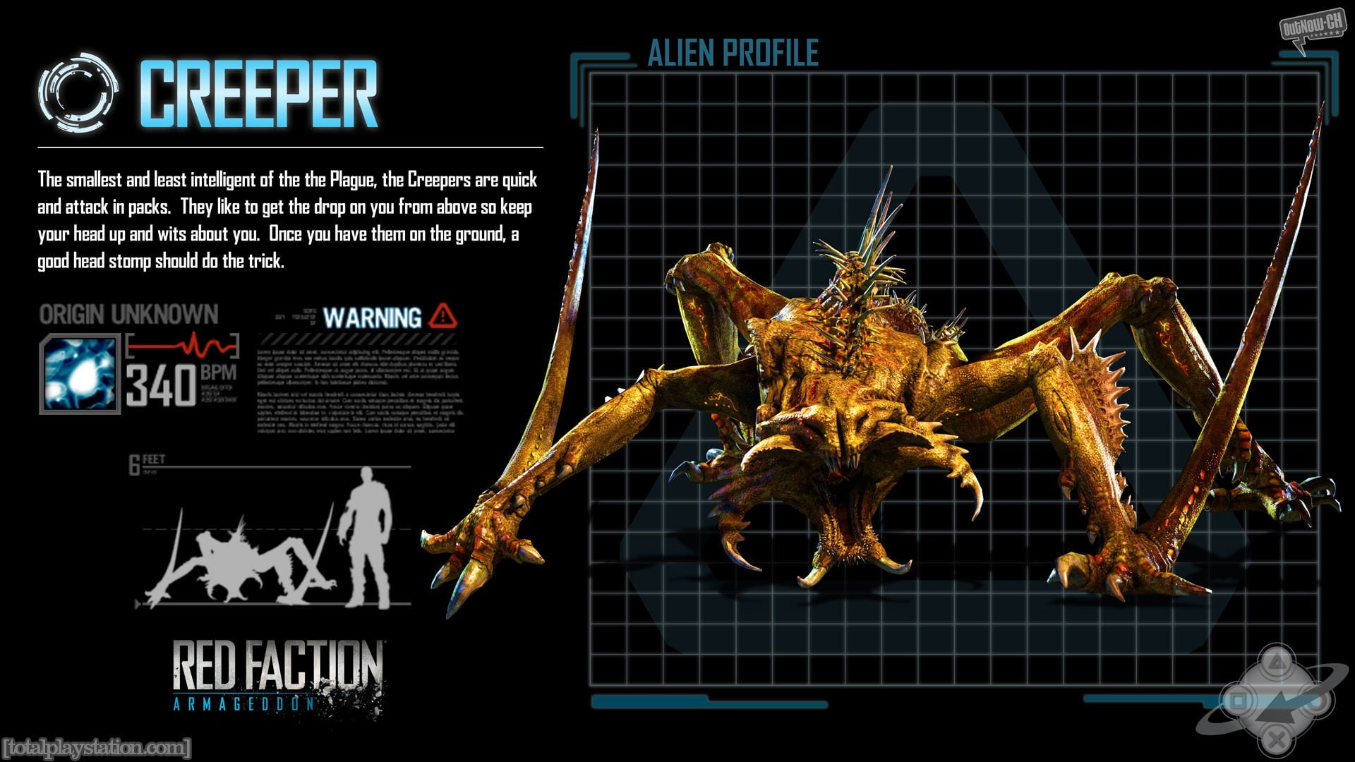 Creeper (Red Fraction), Alien, Video Game, Creature, Armagedon, 1080P, Game, Red Faction: Armageddon, HD Wallpaper