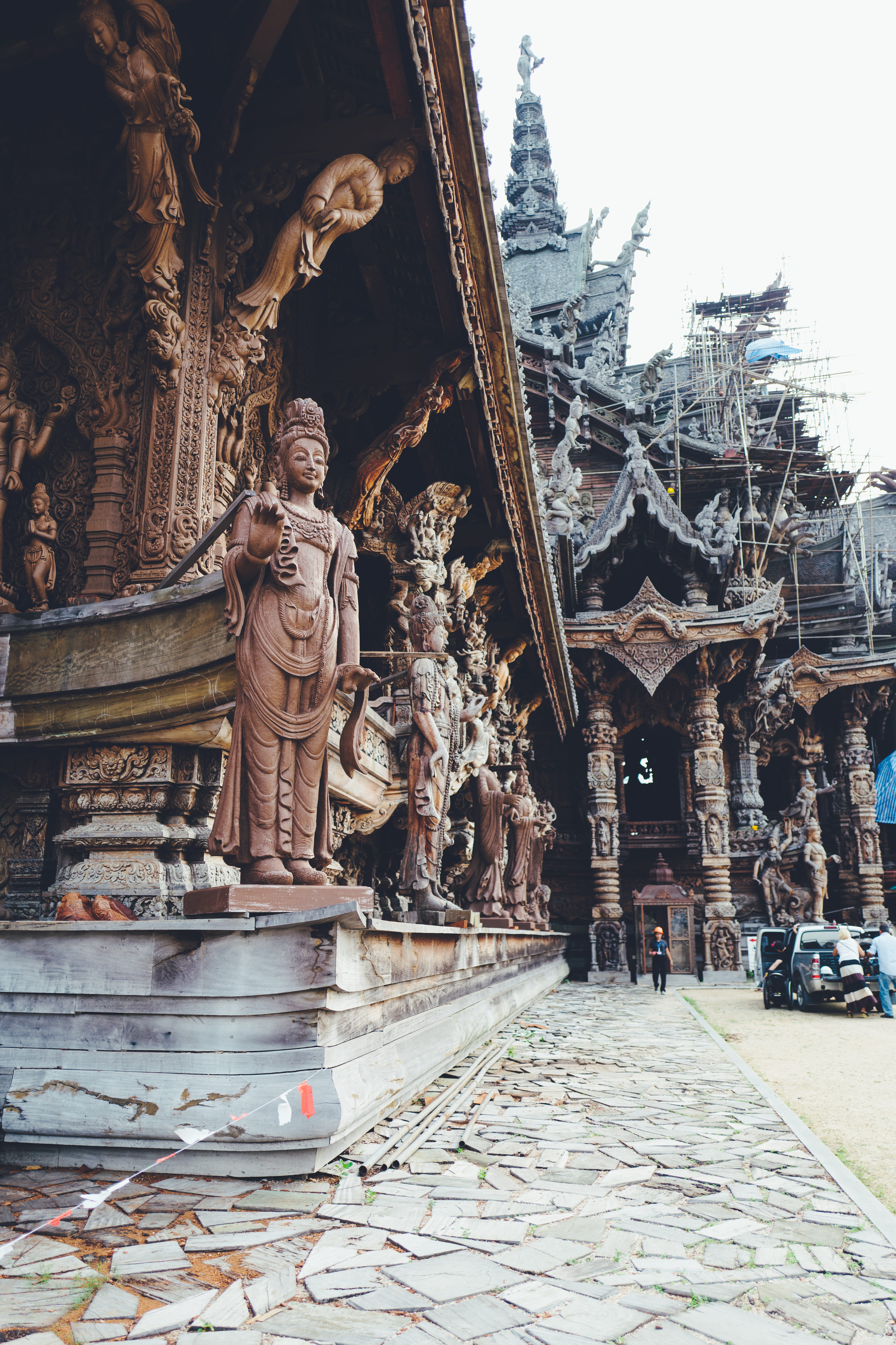 the past, huge, building, religion, landmark, history, statue, outdoors, buddha, travel destinations, magnificent, human representation, built structure, Phone HD Wallpaper