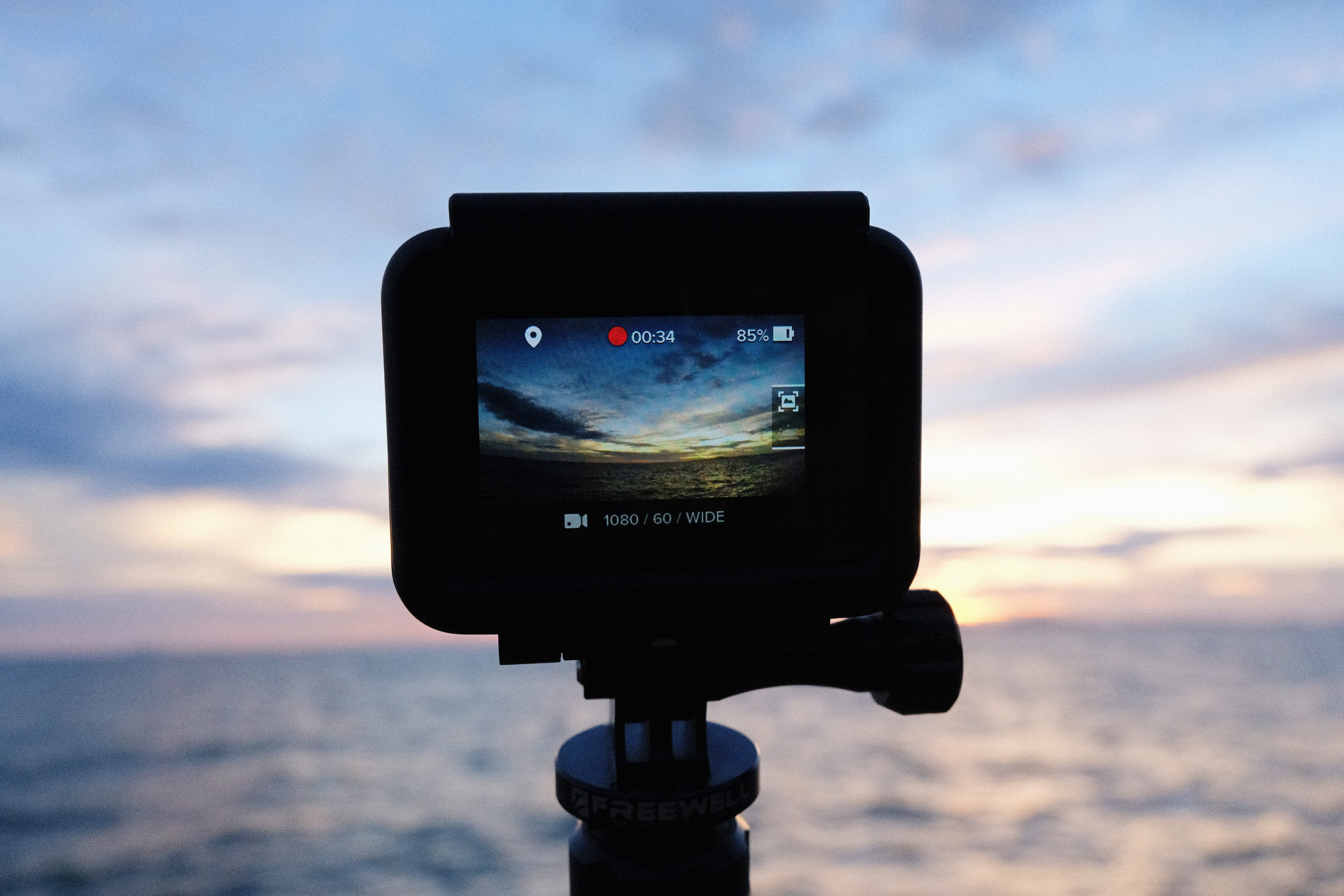 wireless technology, gopro, 5K, no people, technology, pattaya, summer, outdoors, beach, jomtien, photography themes, portable information device, screen, HD Wallpaper