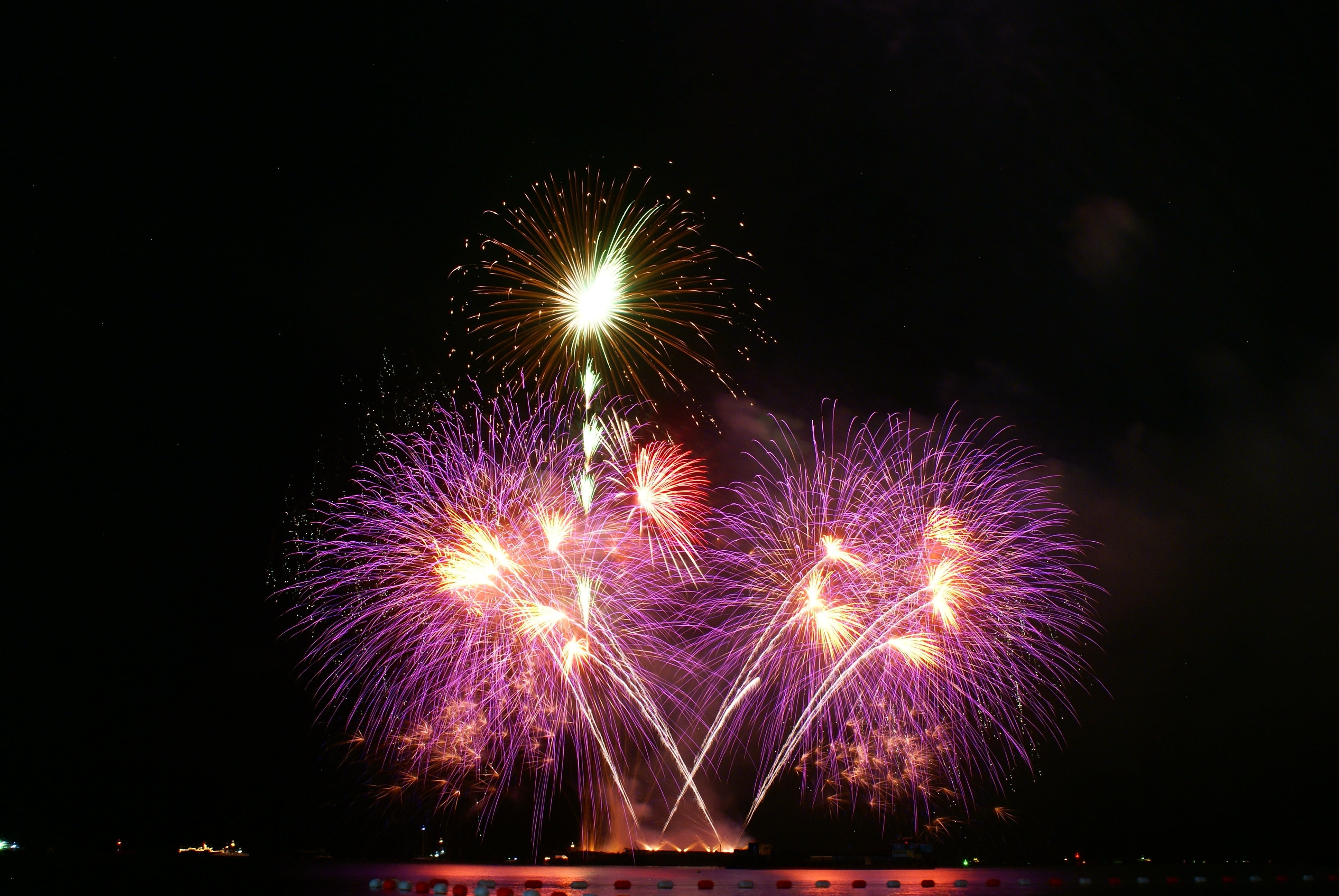 low angle view, light, thailand, fireworks, motion, arts culture and entertainment, celebration, sparks, outdoors, 4K, firework, glowing, firework - man made object, HD Wallpaper