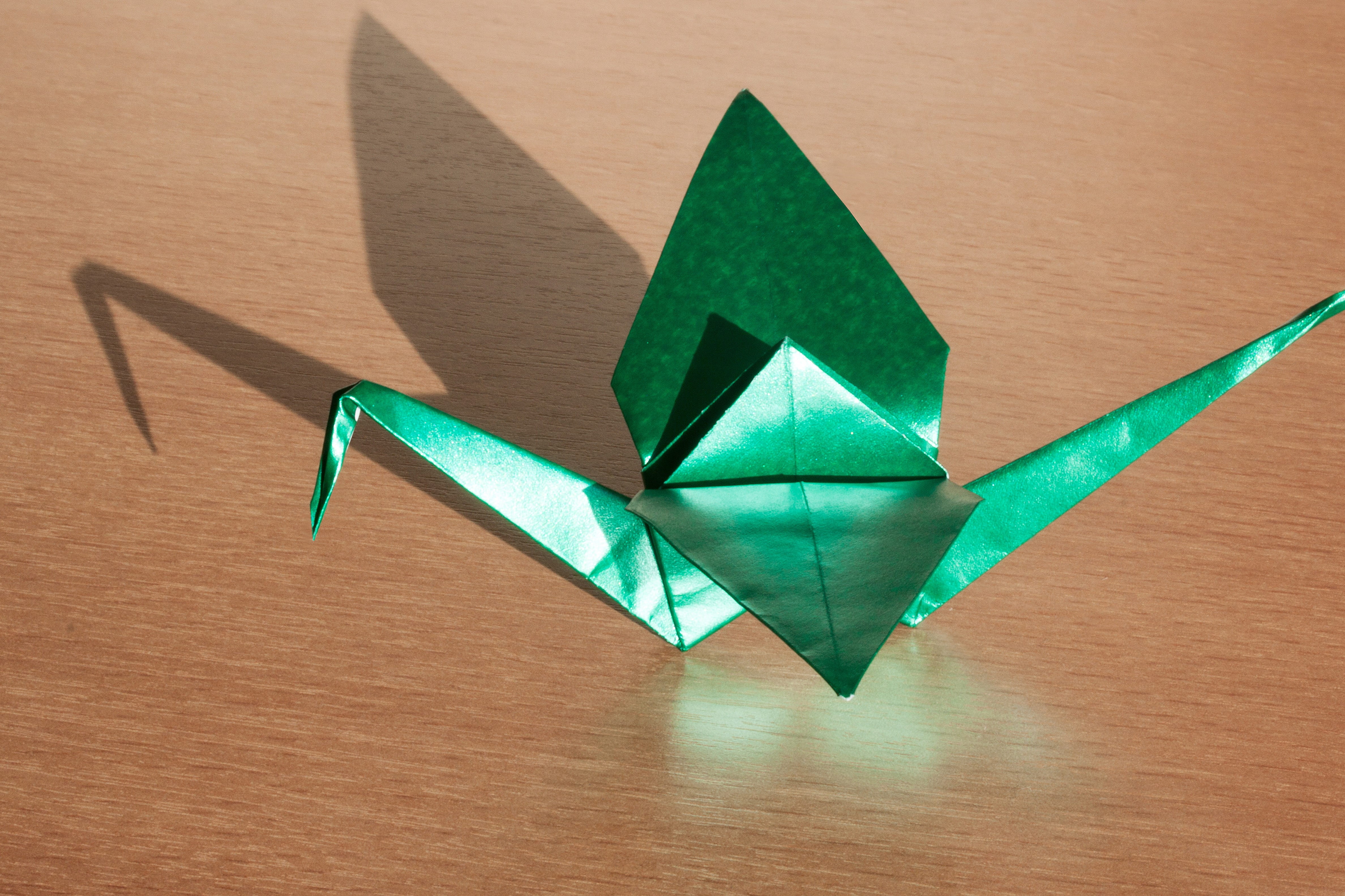 green color, green, mother of pearl paper, fold, indoors, paper texture, studio shot, design, paper, turquoise colored, geometric shape, craft, focus on foreground, HD Wallpaper