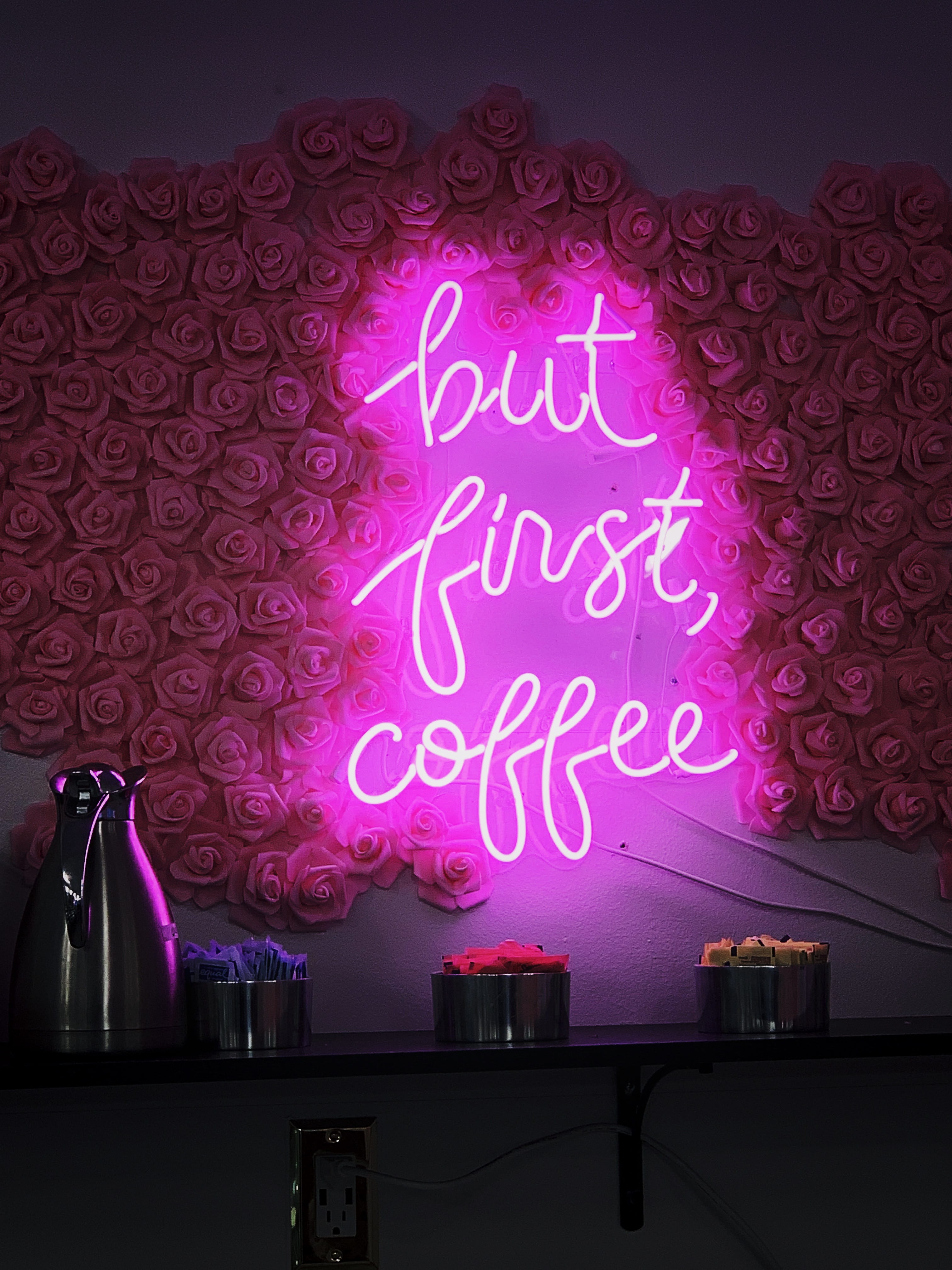 sign, first, western script, illuminated, neon, pattern, text, glowing, indoors, no people, capital letter, lighting equipment, architecture, electricity, Phone HD Wallpaper
