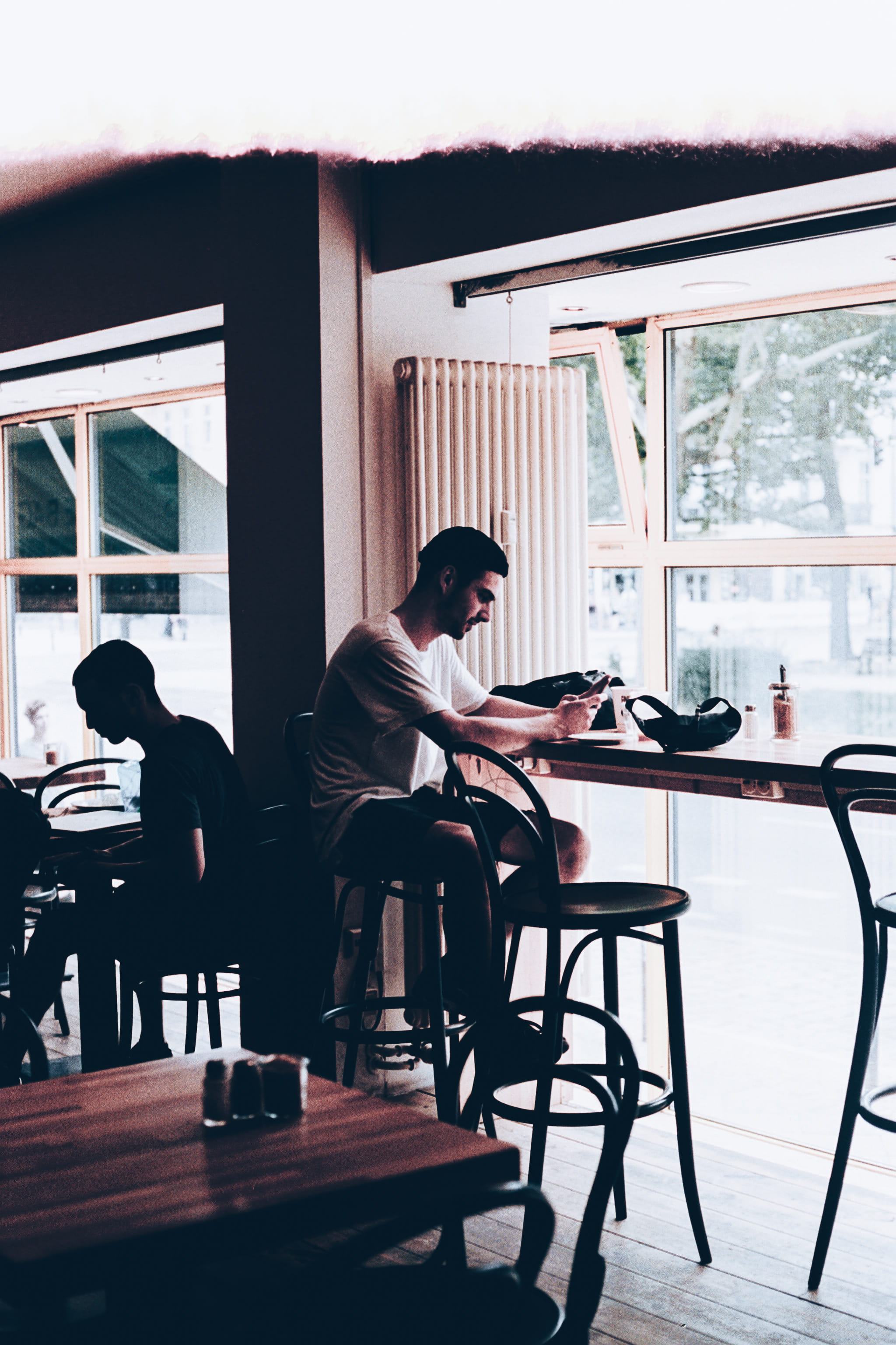 morning, full length, communication, analogue, mood, phone, germany, first of the roll, seat, day, young men, wireless technology, look, young adult, lifestyles, Phone HD Wallpaper