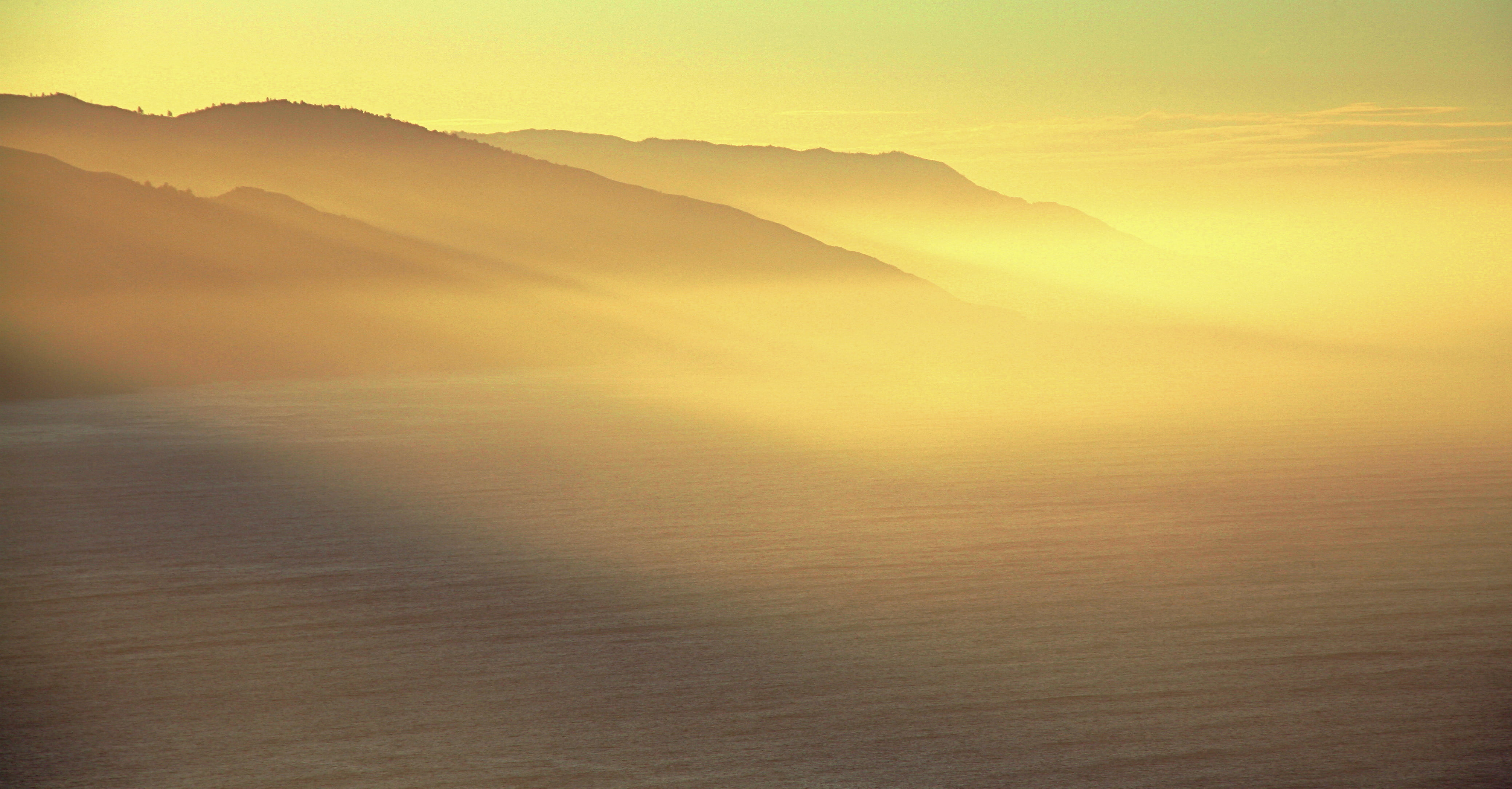 daytime, sun, Post, Ranch, SLR, 4K, balcony, creative_commons, coast, morning after, Big Sur, sunset, Inn, sunrise, fog, top, hill, landscape, nature, HD Wallpaper