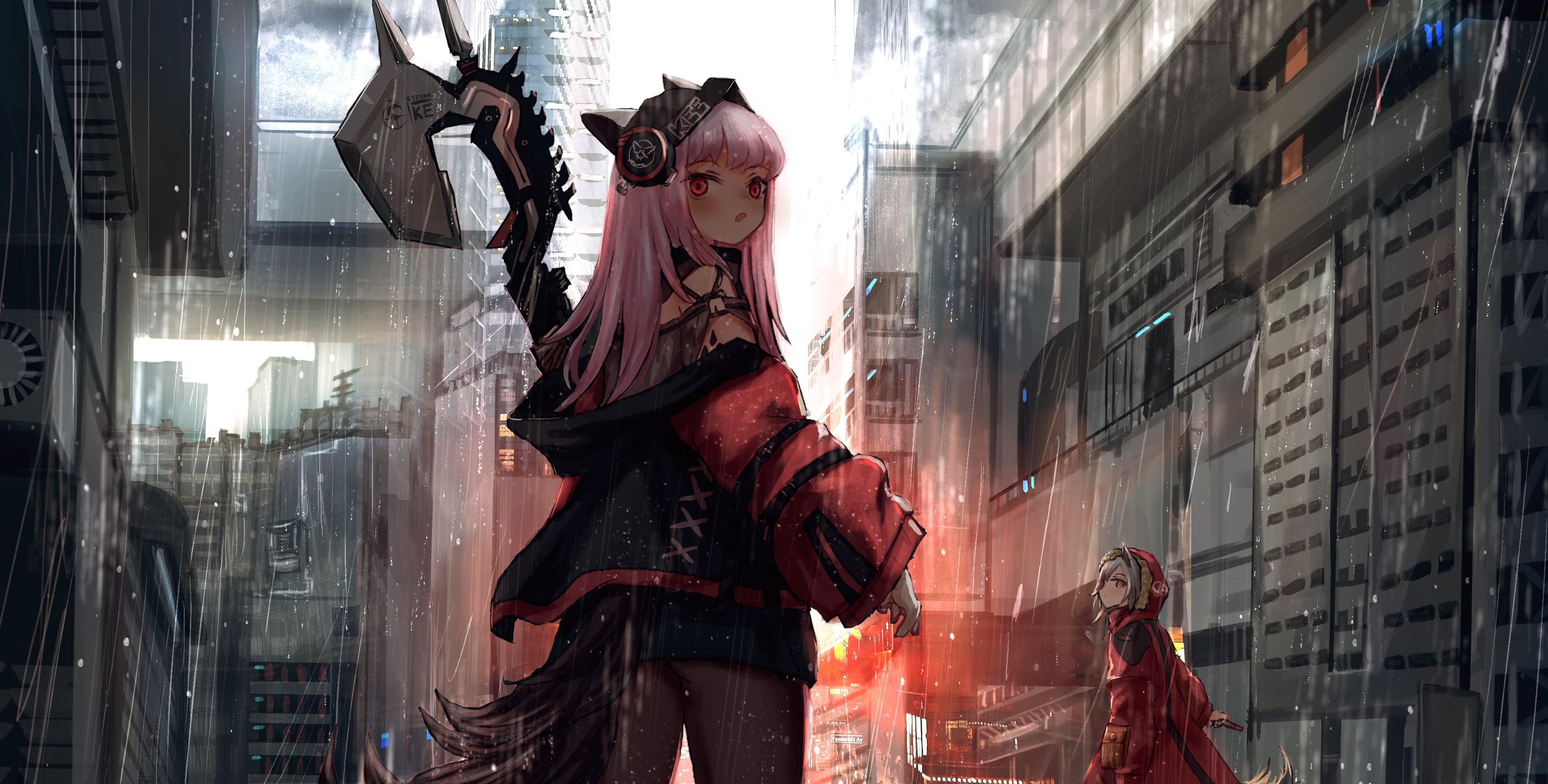 Frostleaf(Arknights), anime girls, anime, Chiba, Arknights, Projekt Red (Arknights), 2K, pink hair, HD Wallpaper