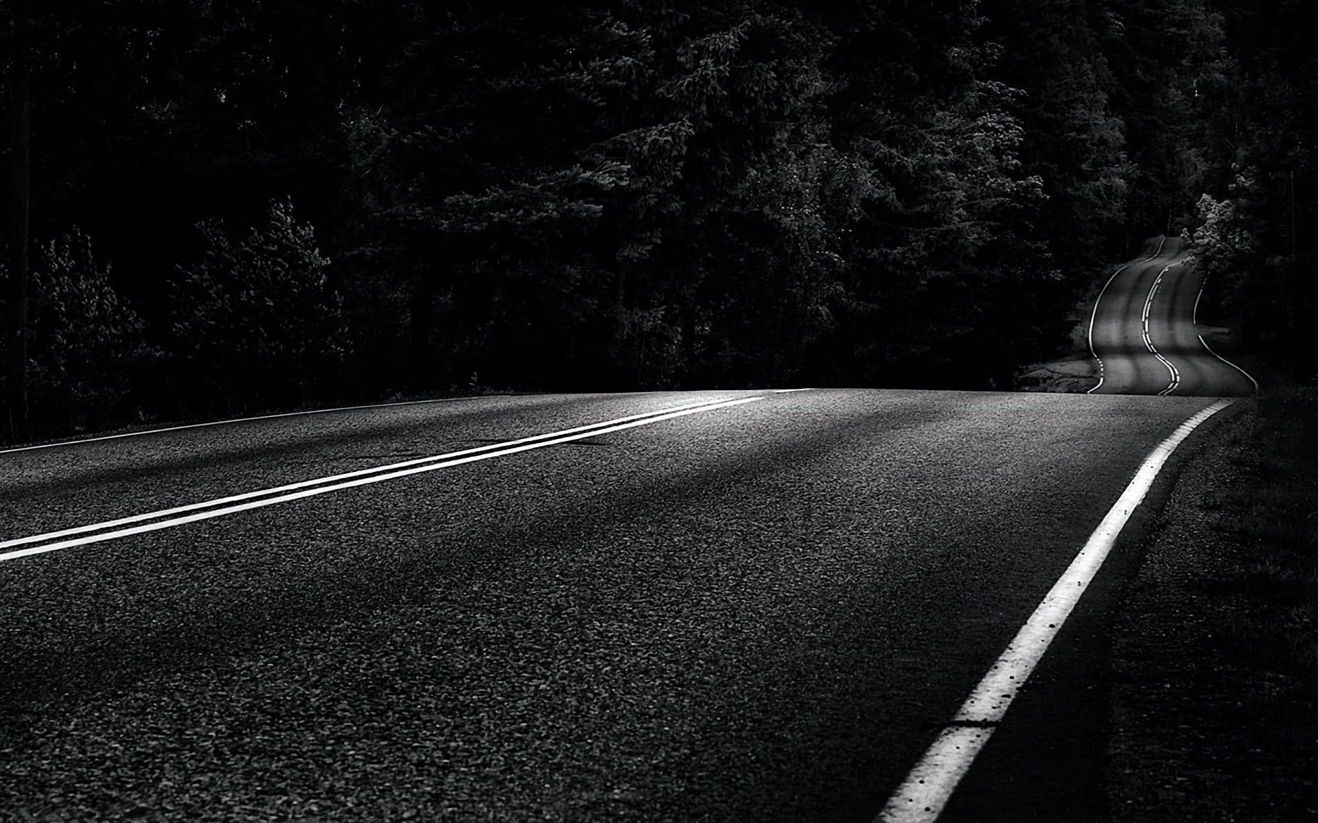 1080P, streets, wide, paved, roads, road, grayscale, resolution, HD Wallpaper