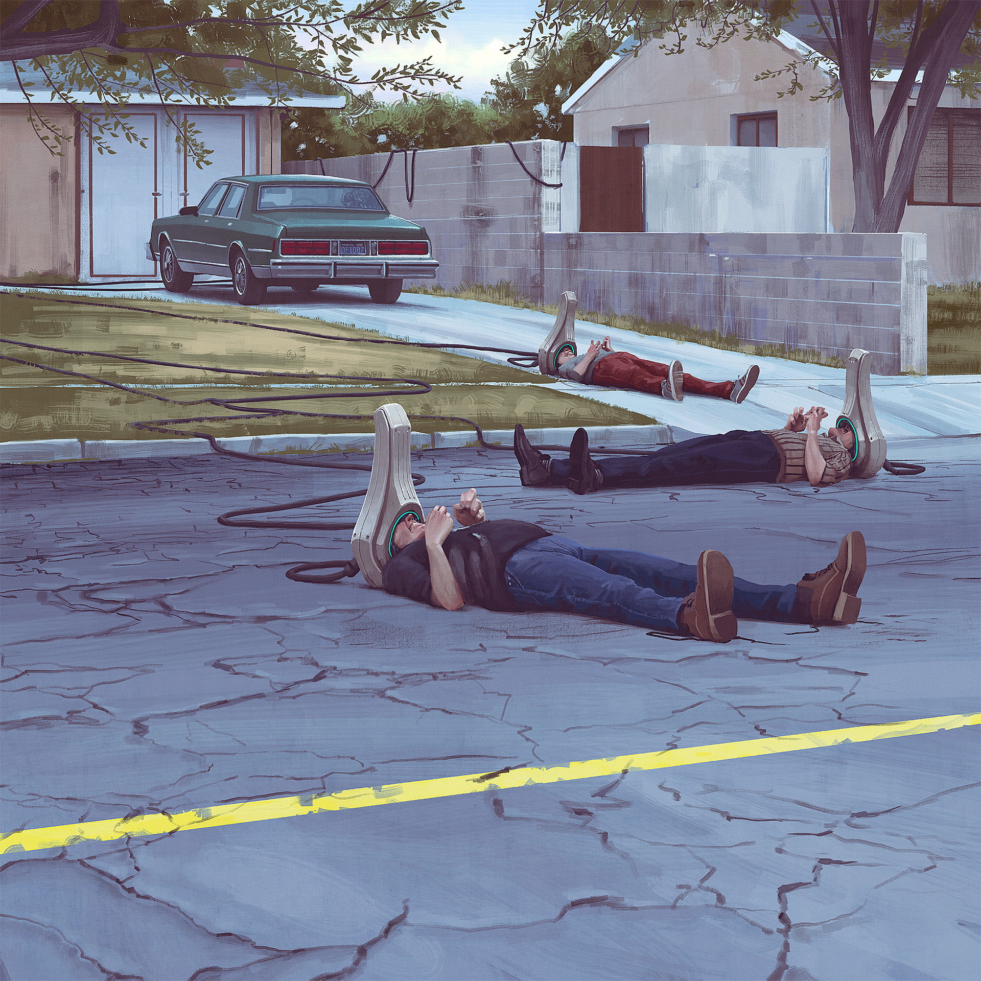 Figure, Fiction, 1080P, Art, Simon Stalenhag, Phone HD Wallpaper