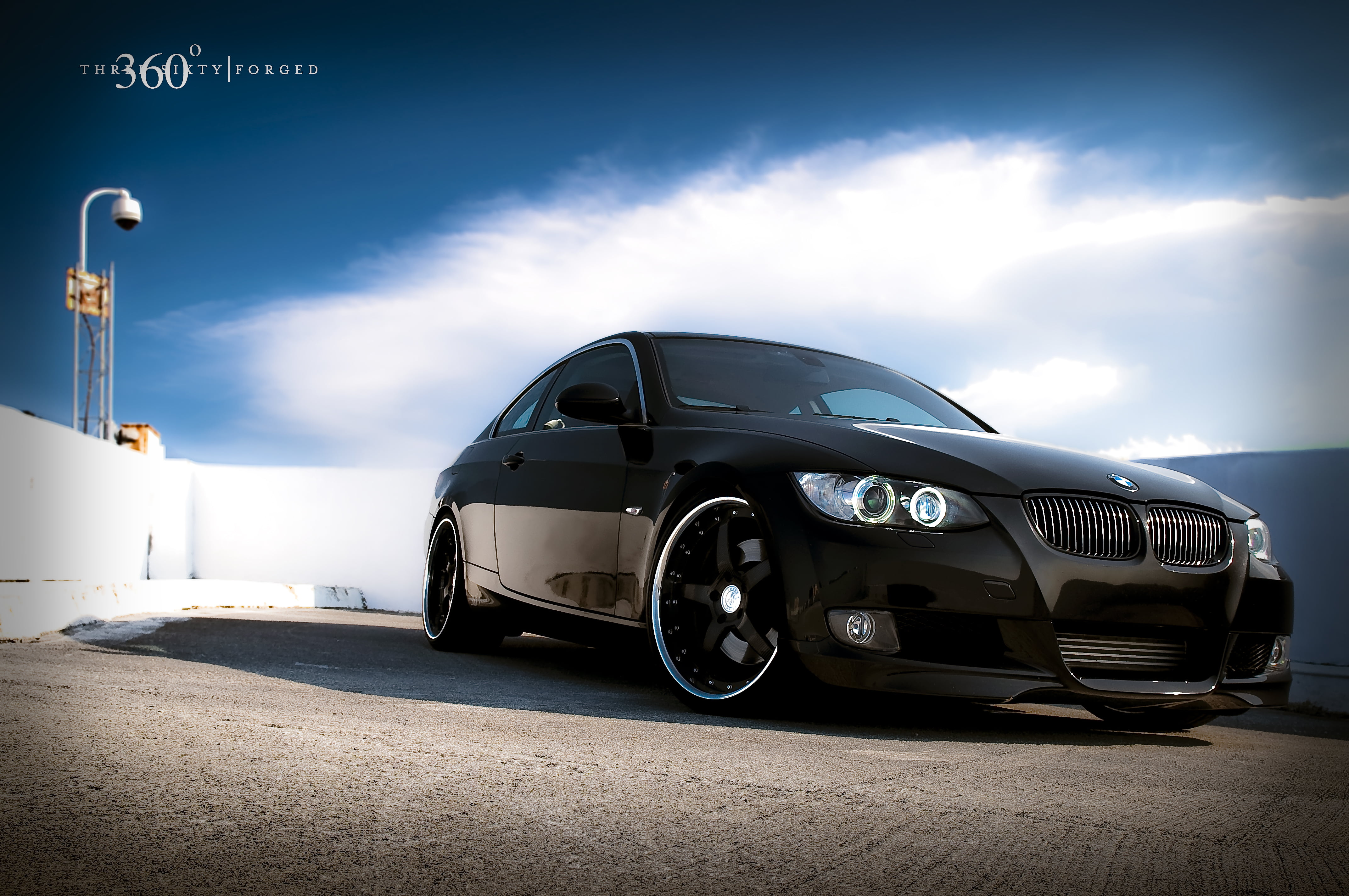 transportation, coupe, wealth, fuel and Power Generation, headlight, germany, black, stationary, clouds, outdoors, bmw, mode of Transport, wheel, HD Wallpaper