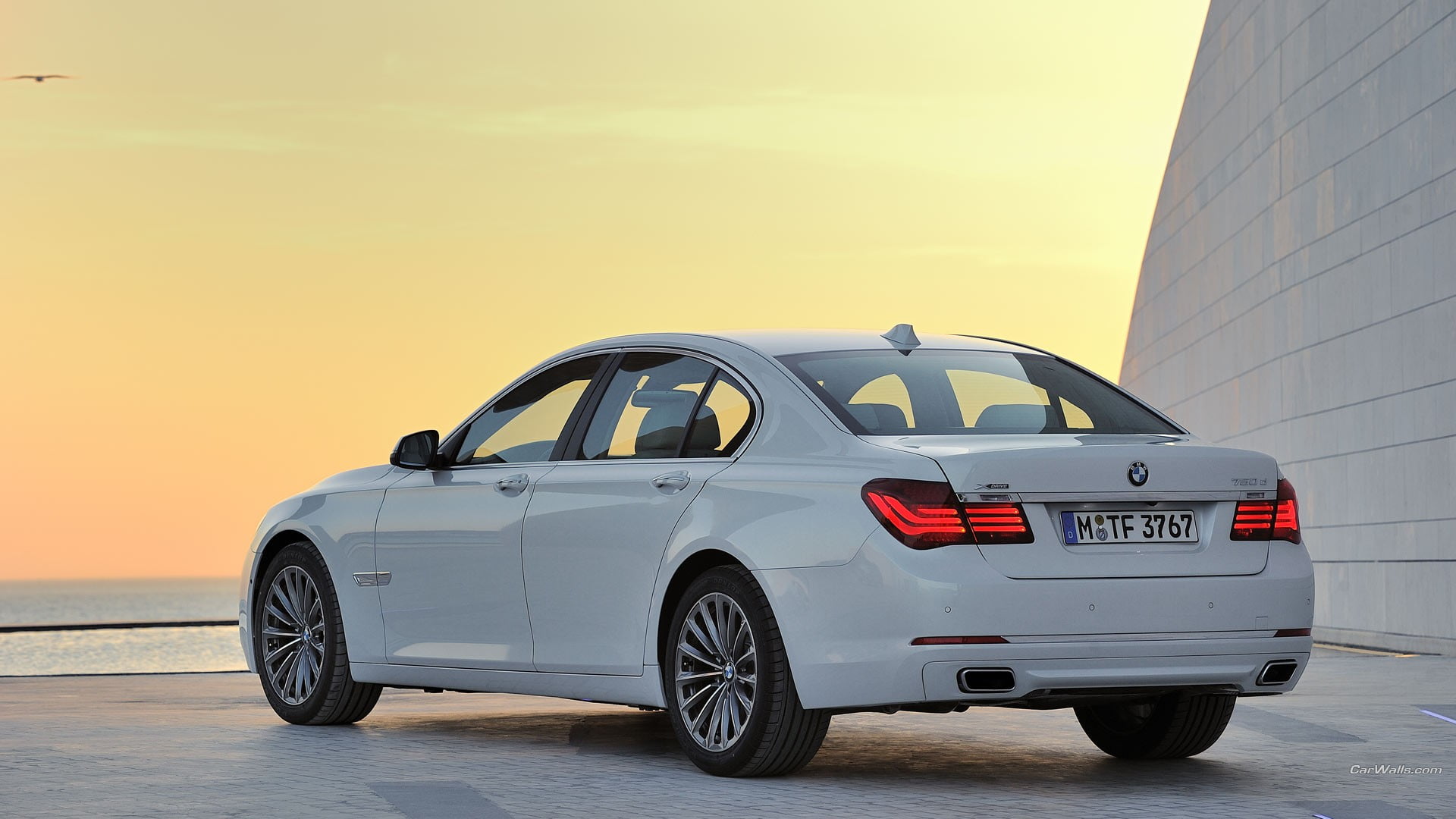 land vehicle, BMW, car, city, hatchback, mode of transportation, outdoors, gray, motor vehicle, copy space, security, door, no people, architecture, transportation, HD Wallpaper