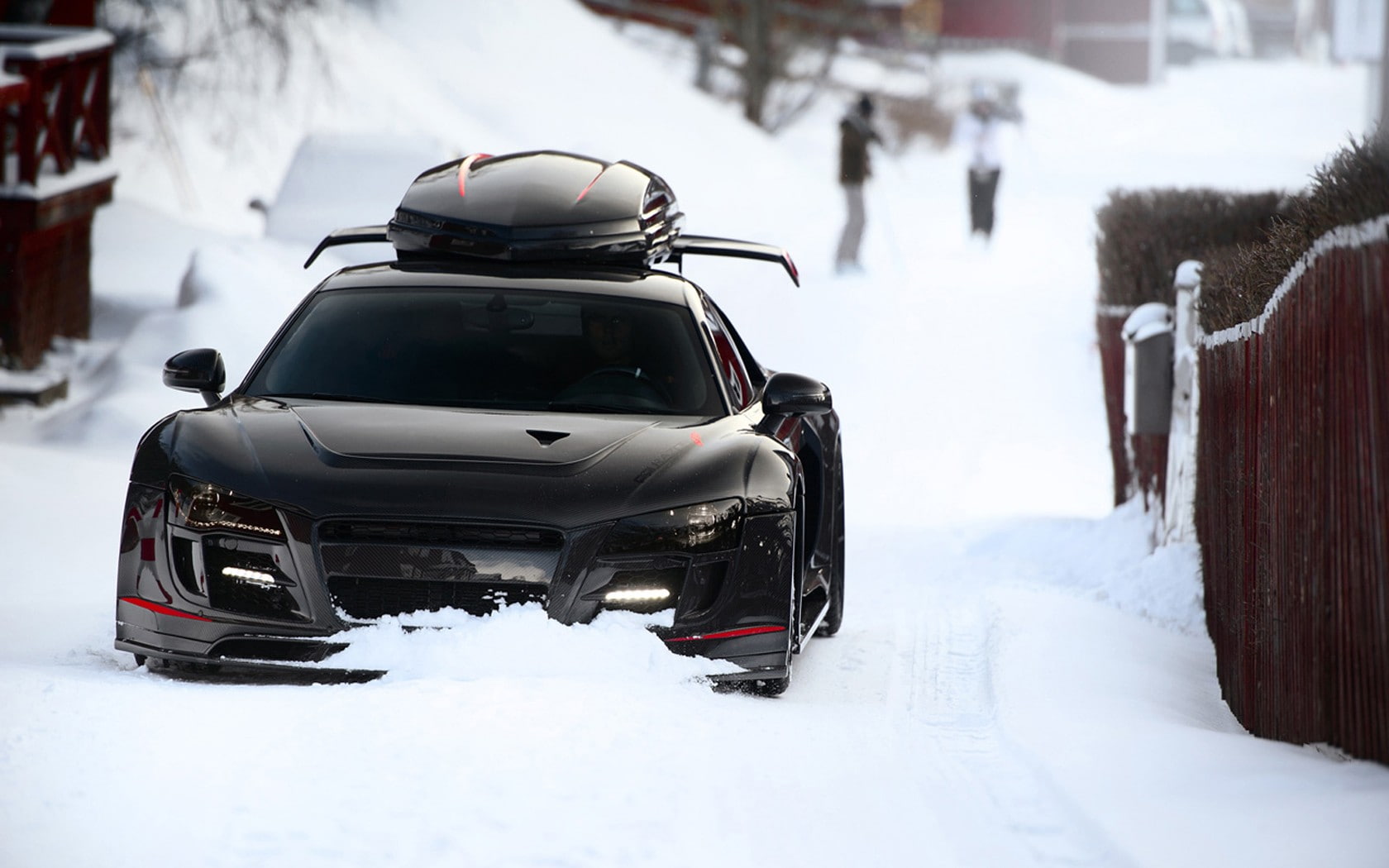 cars, audi, 720P, r, snow, winter, hd, r8, HD Wallpaper