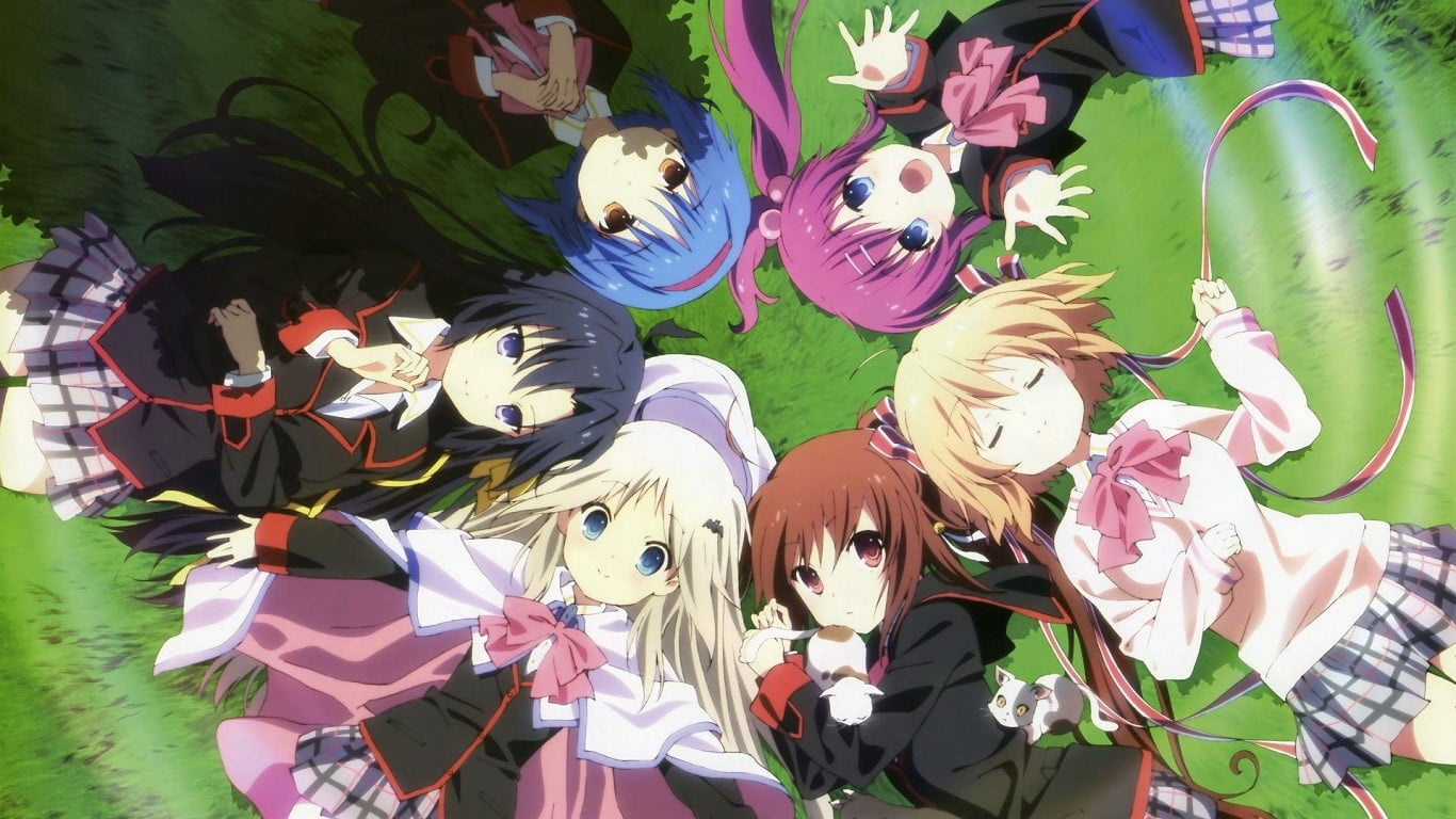 outdoors, manga, decoration, art and craft, pinwheel toy, floral pattern, no people, representation, Little Busters!, variation, choice, flowering plant, HD Wallpaper