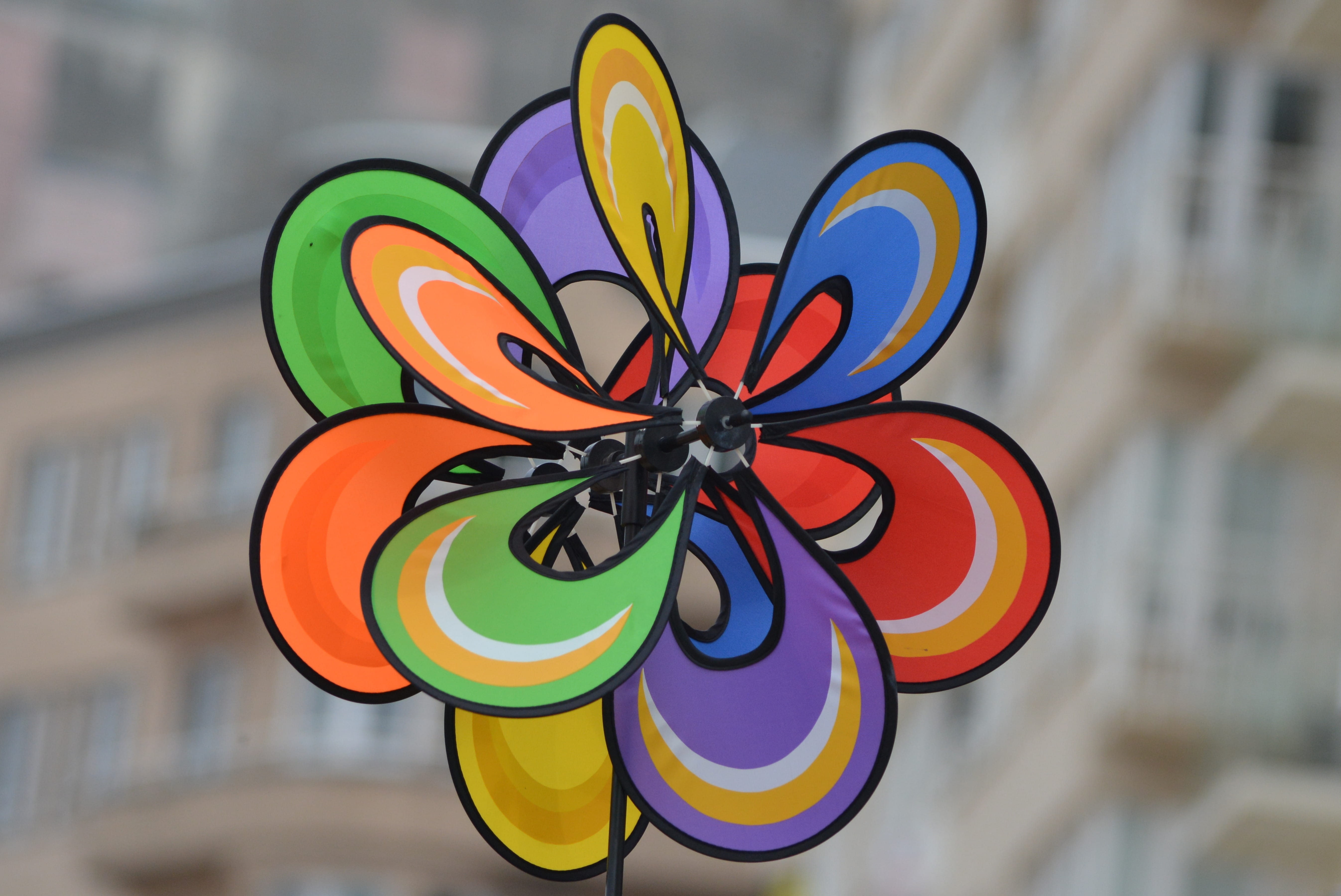 design, variation, Wind Mill, indoors, 5K, multi colored, run, still life, floral pattern, Colors, craft, day, Mill, choice, no people, close-up, focus on foreground, HD Wallpaper