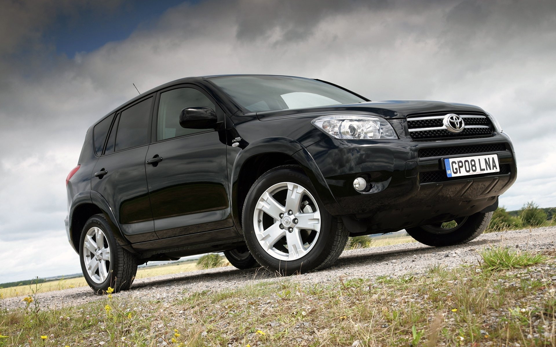 environment, mode of transportation, outdoors, tire, 1080P, wheel, rav, off-Road Vehicle, day, metal, road, luxury, black, RAV4, rav4 sr, motor Vehicle, HD Wallpaper