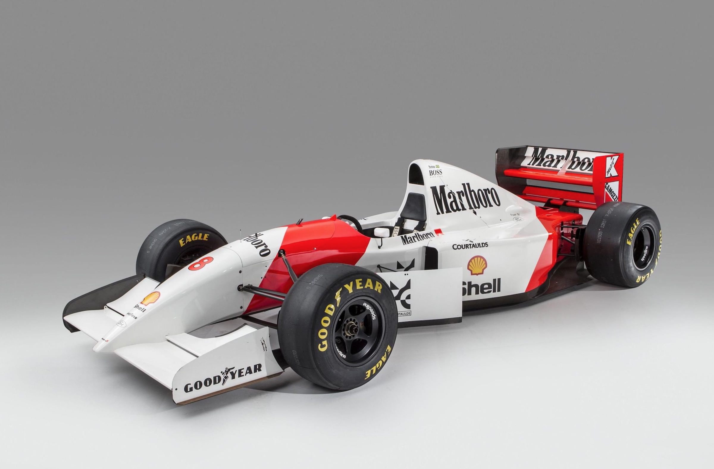 mp4-8, 1080P, f-1, 1993, vehicle, auto, mclaren, race, automobile, car, formula, racing, HD Wallpaper
