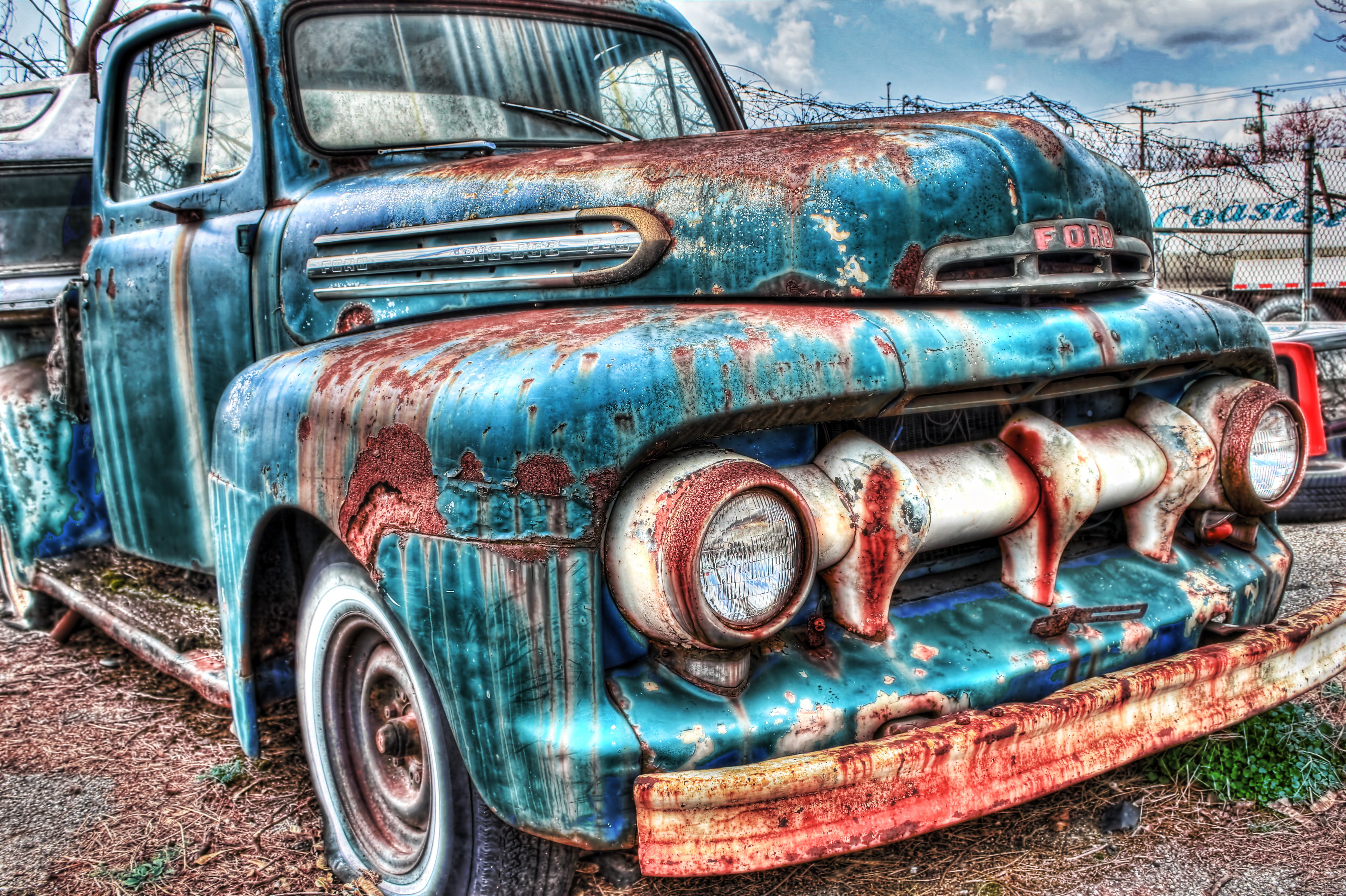 retro, 1951, rod, hot, f100, 5K, ford, f 1, pickup, rods, HD Wallpaper