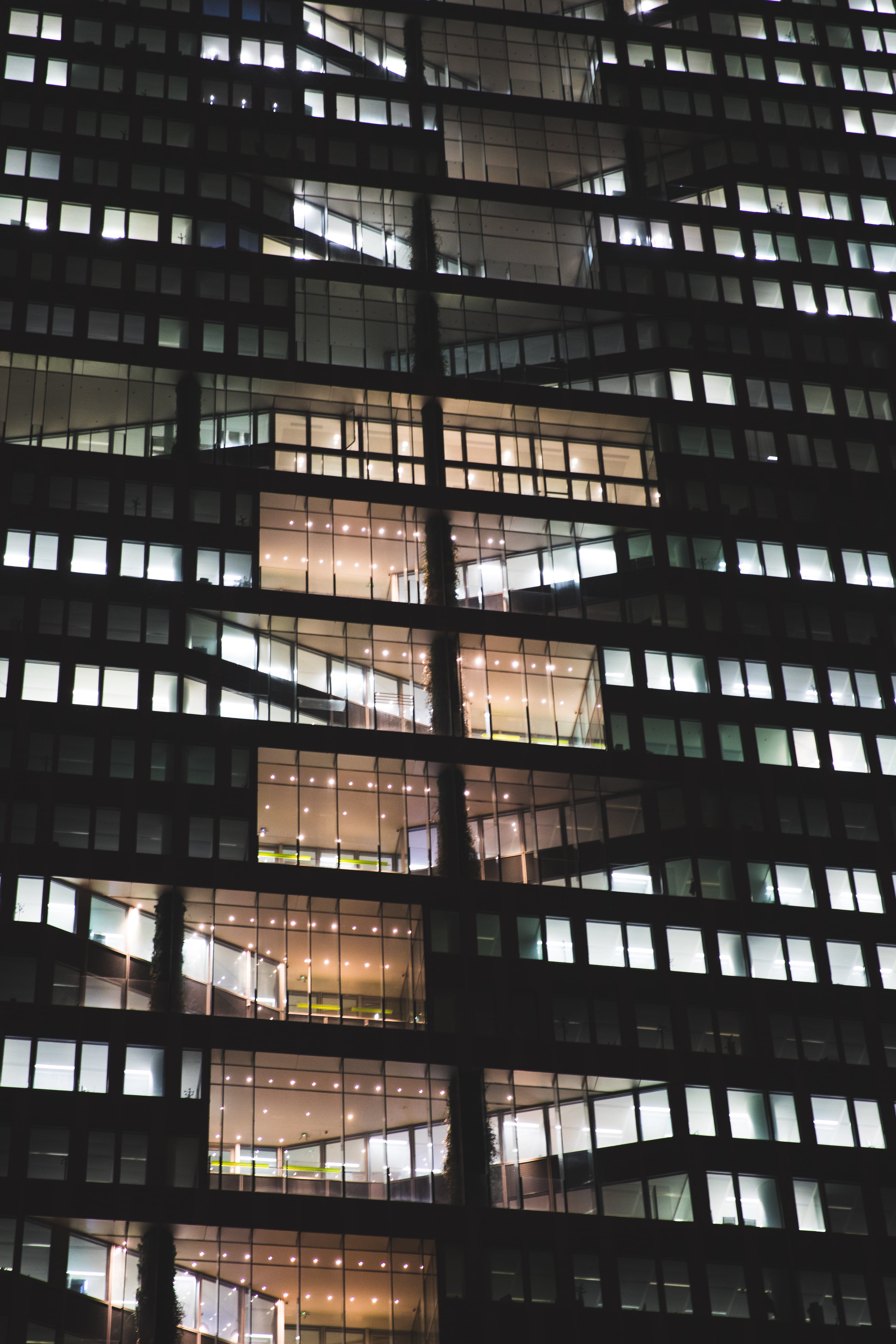 office, eye, day, ceiling, built structure, worm, glass, time, skyscraper, office building exterior, full frame, architecture, 5K, skyscrapper, nature, Phone HD Wallpaper
