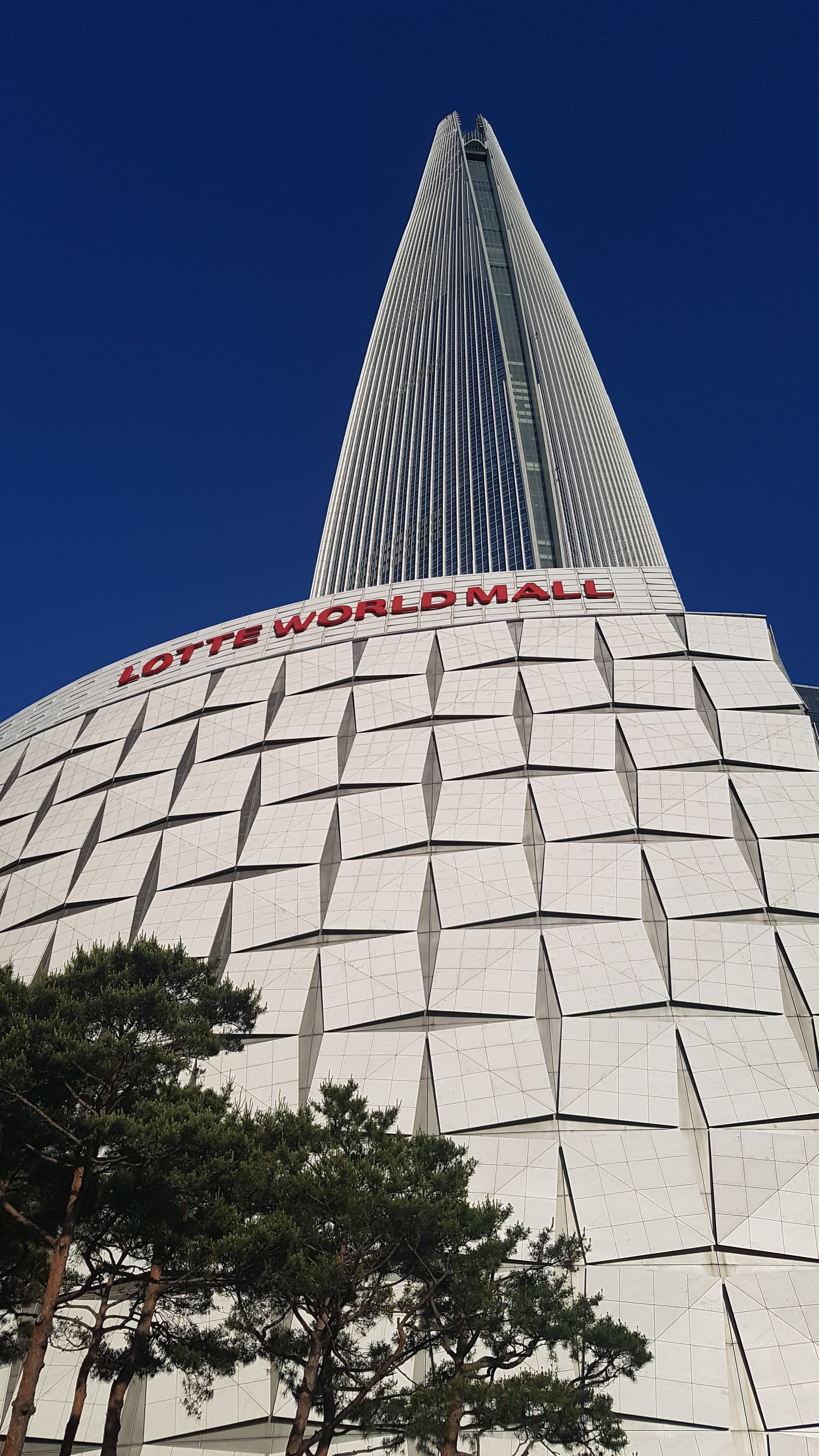 architecture, day, tree, travel destinations, no people, plant, outdoors, 4K, building exterior, korea, office building exterior, city, low angle view, Phone HD Wallpaper