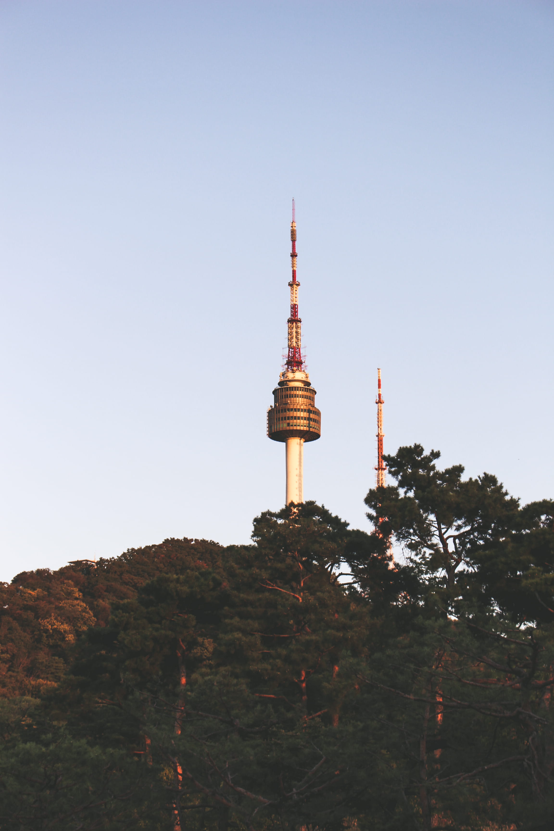 no people, building, dome, control tower, nature, brown, monument, low angle view, electrical device, antenna, south korea, spire, temple, tall - high, Phone HD Wallpaper