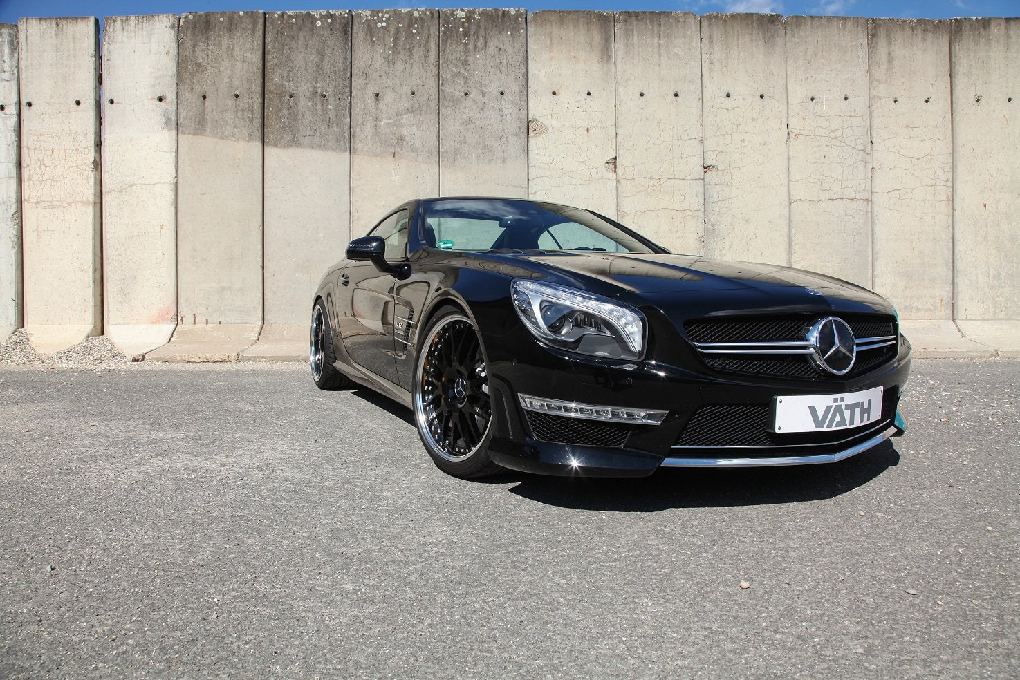 modified, sl65, amg, 2016, black, cars, mercedes, vath, (r231), 720P, HD Wallpaper