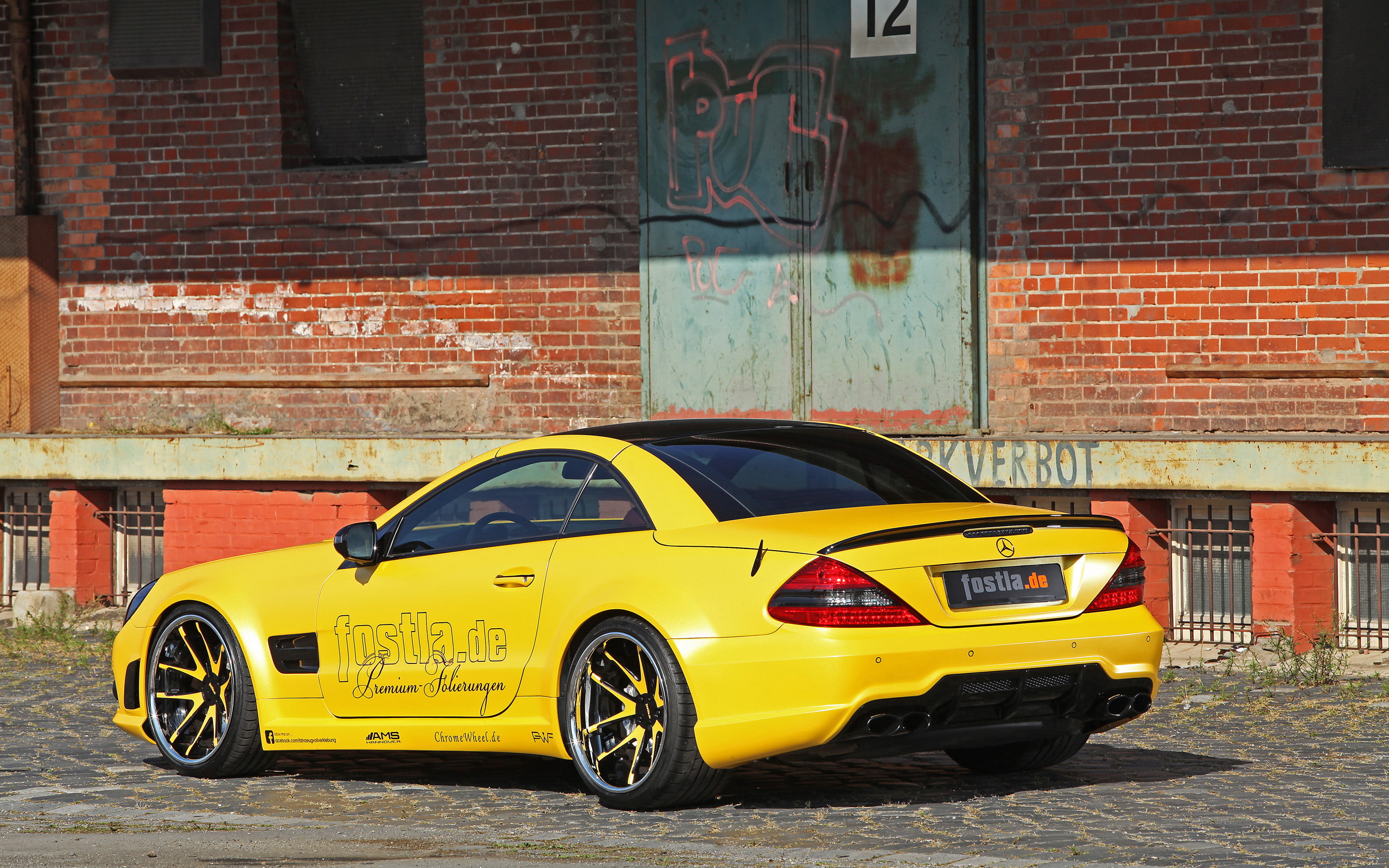 2K, mercedes, sl 55, fostla, supercar, r230, tuning, amg, benz, 2013, HD Wallpaper