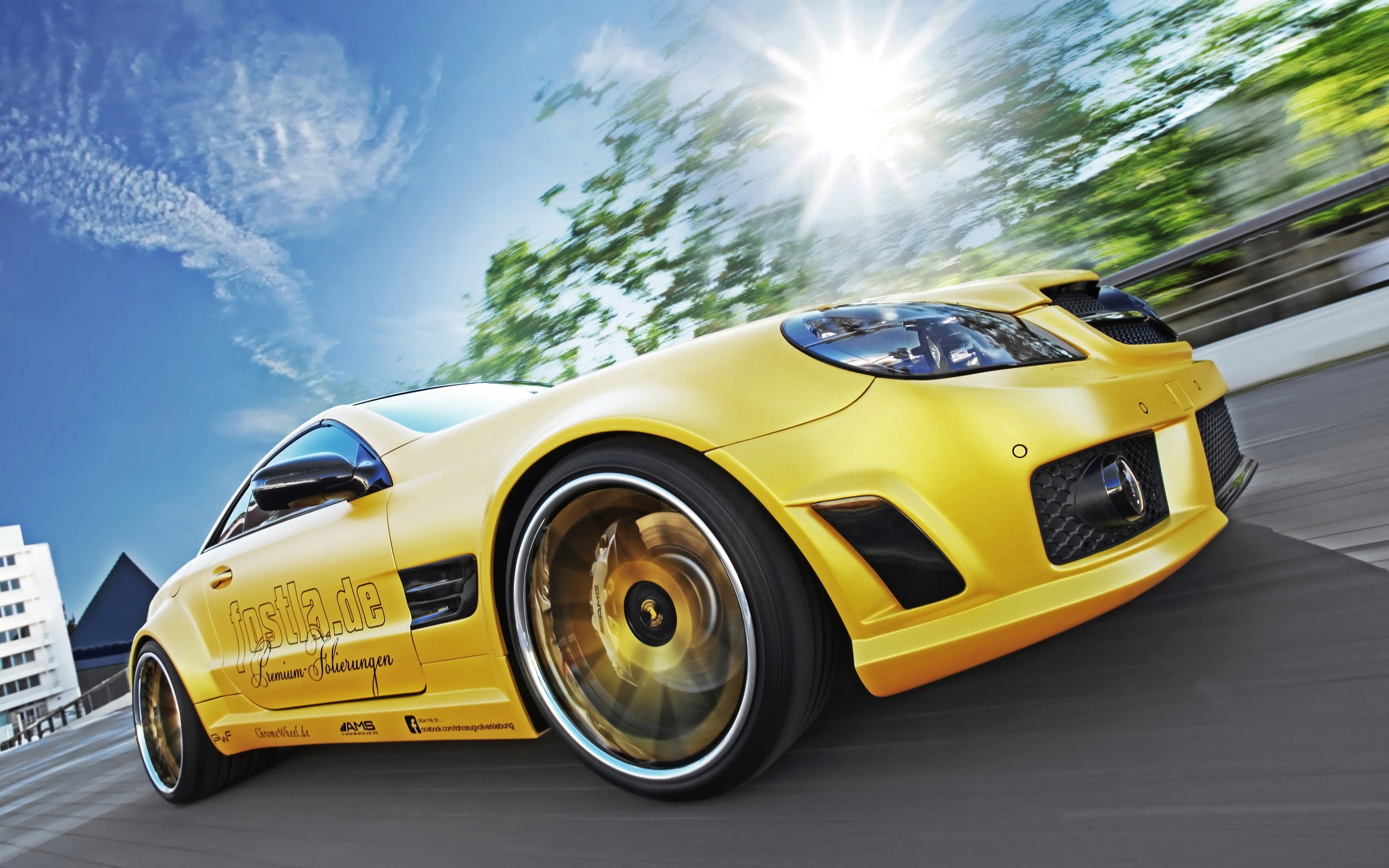 supercar, benz, 2013, tuning, mercedes, 2K, sl 55, fostla, r230, amg, HD Wallpaper
