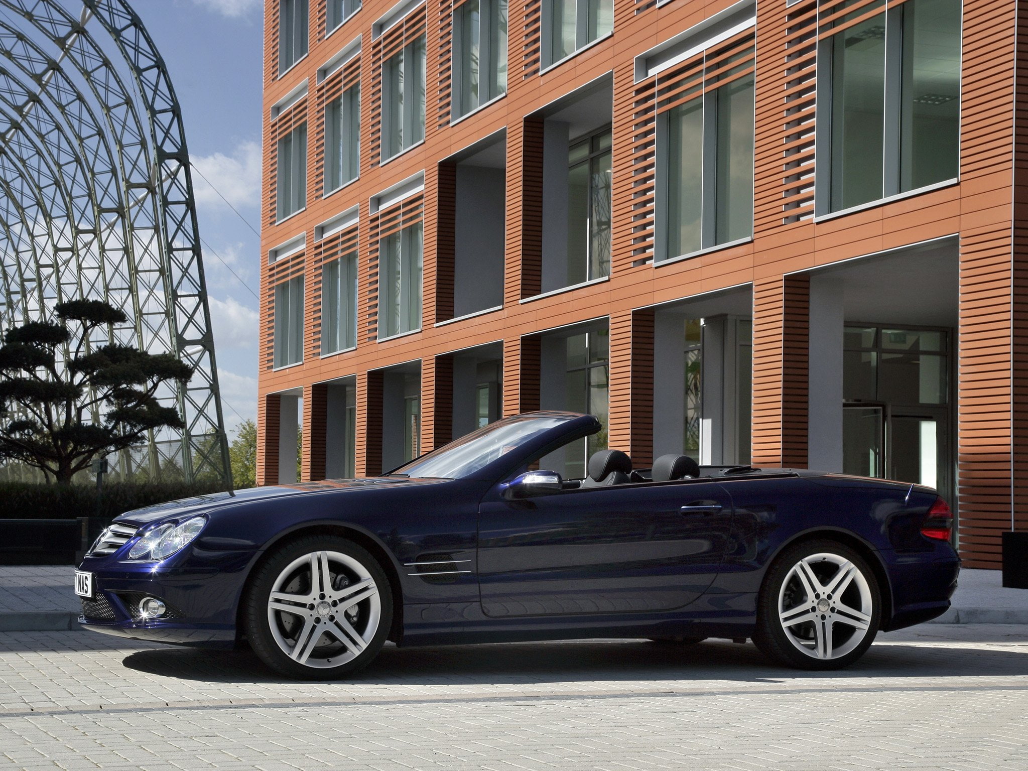 mercedes, convertible, s l, 1080P, sl500, sports, r230, uk spec, 500, benz, package, 2005 08, HD Wallpaper