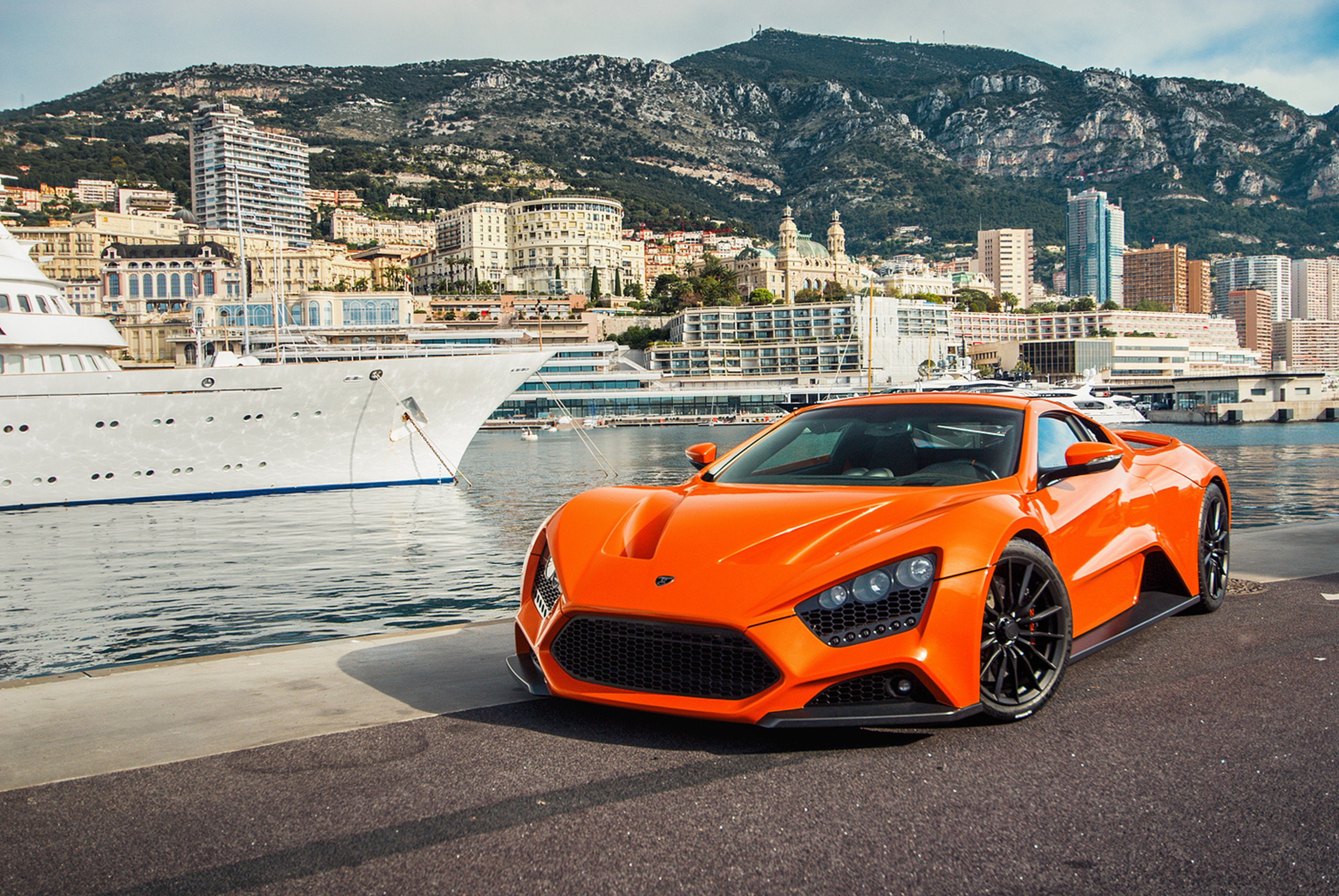 vehicle, supercar, monaco, tours, zenvo, sports, city, orange, car, europe, 2009, 4K, st1, HD Wallpaper