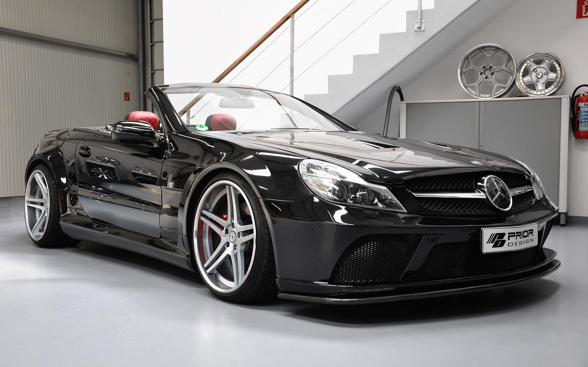 cars, sports, mercedes, black, 1080P, slk, benz, HD Wallpaper