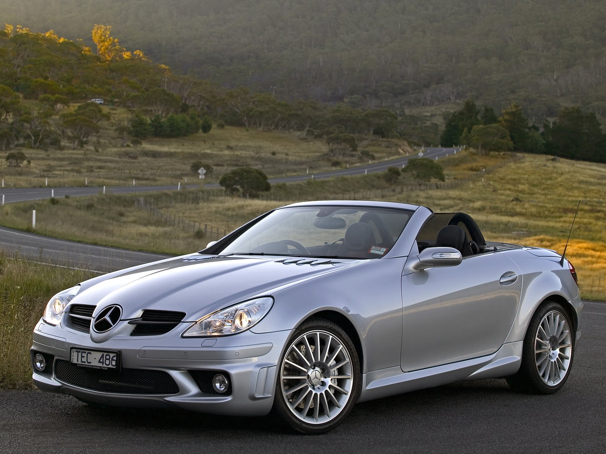 1080P, benz, au spec, mercedes, r171, slk55, 2005 08, slk, amg, HD Wallpaper