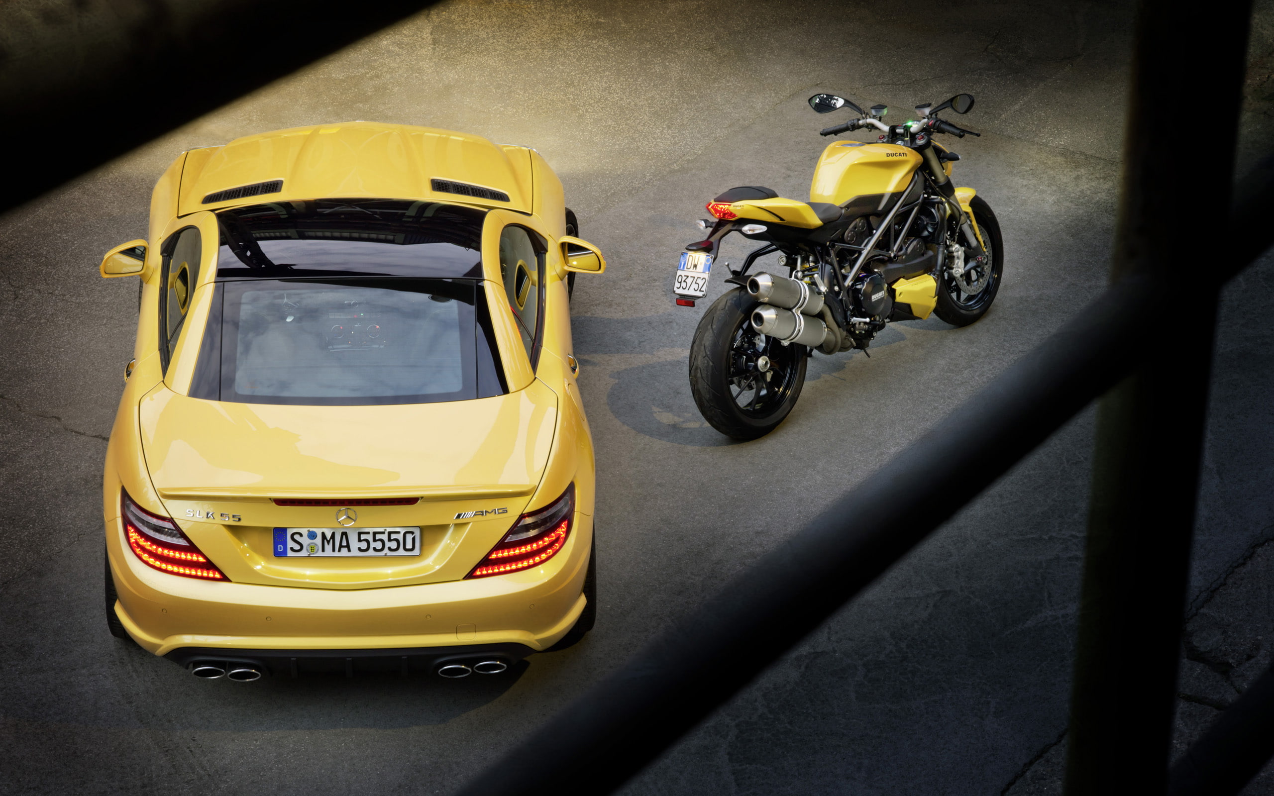 2K, slk, amg, benz, 848, supercar, motorbike, ducati, streetfighter, 2012, superbike, mercedes, HD Wallpaper