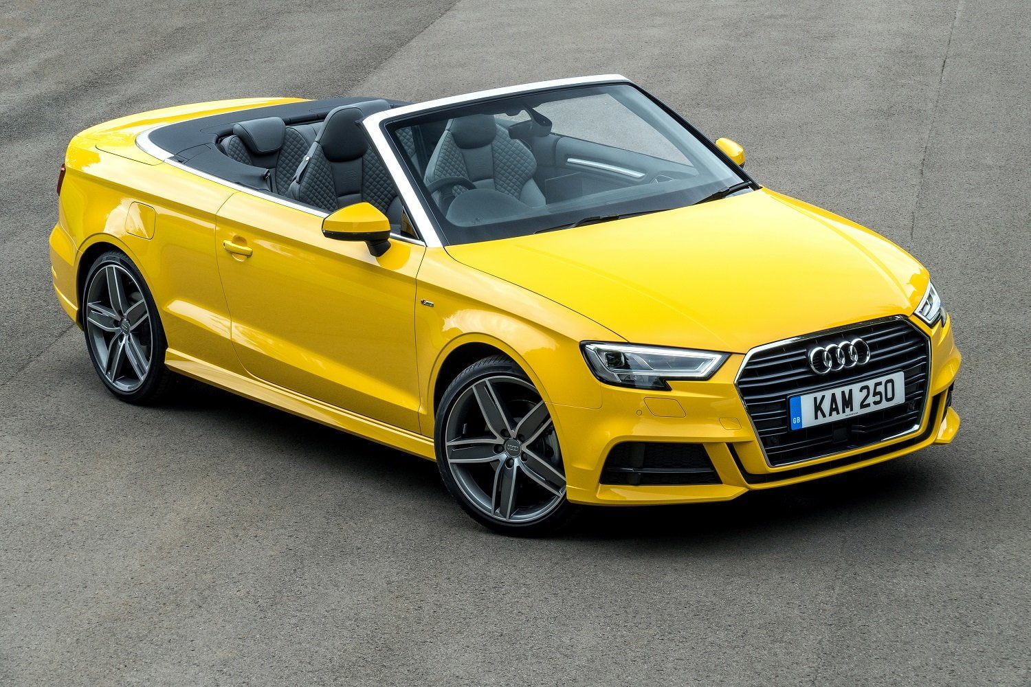 uk-spec, s-line, cars, 2016, cabriolet, audi, 720P, yellow, tfsi, (a3), HD Wallpaper