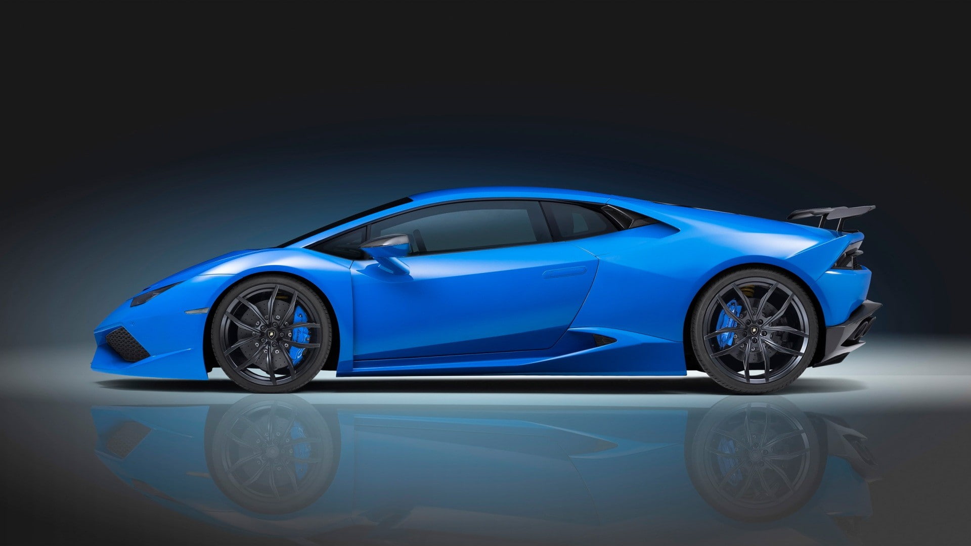 metal, luxury, wheel, chrome, Novitec Torado Lamborghini Huracan N-Largo, speed, reflection, shiny, car, wealth, blue, transportation, studio shot, modern, HD Wallpaper