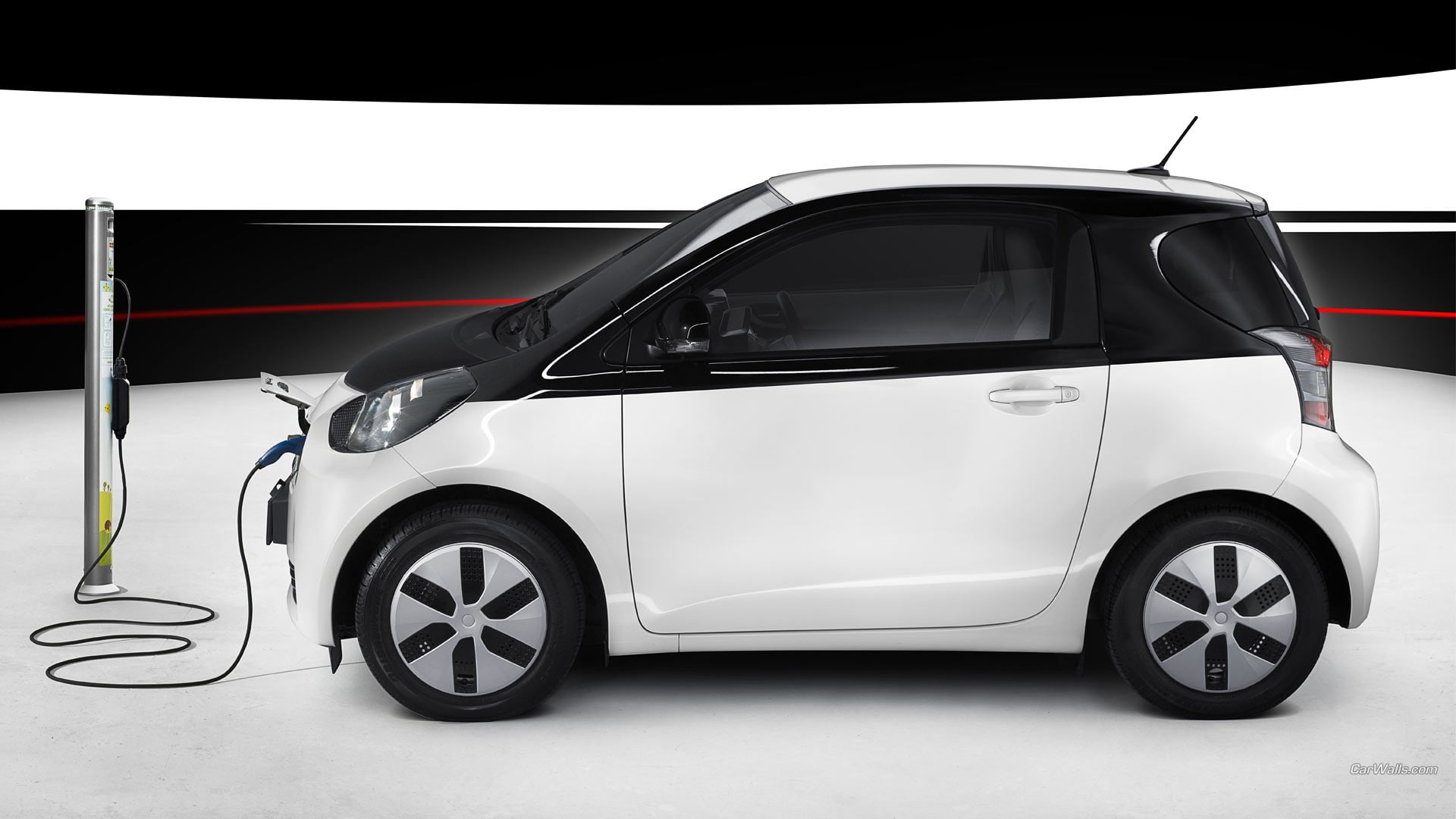 parking, white color, Toyota IQ, motor vehicle, transportation, wheel, no people, city, electric car, travel, automobile industry, mode of transportation, HD Wallpaper