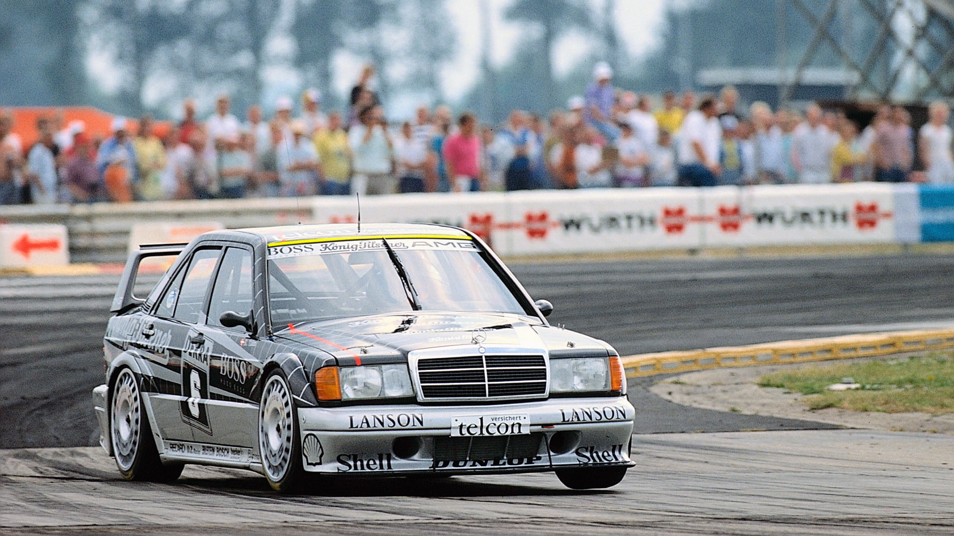 Motorsport, 1080P, Mercedes 190E 2.5-16, dtm, race cars, German cars, HD Wallpaper