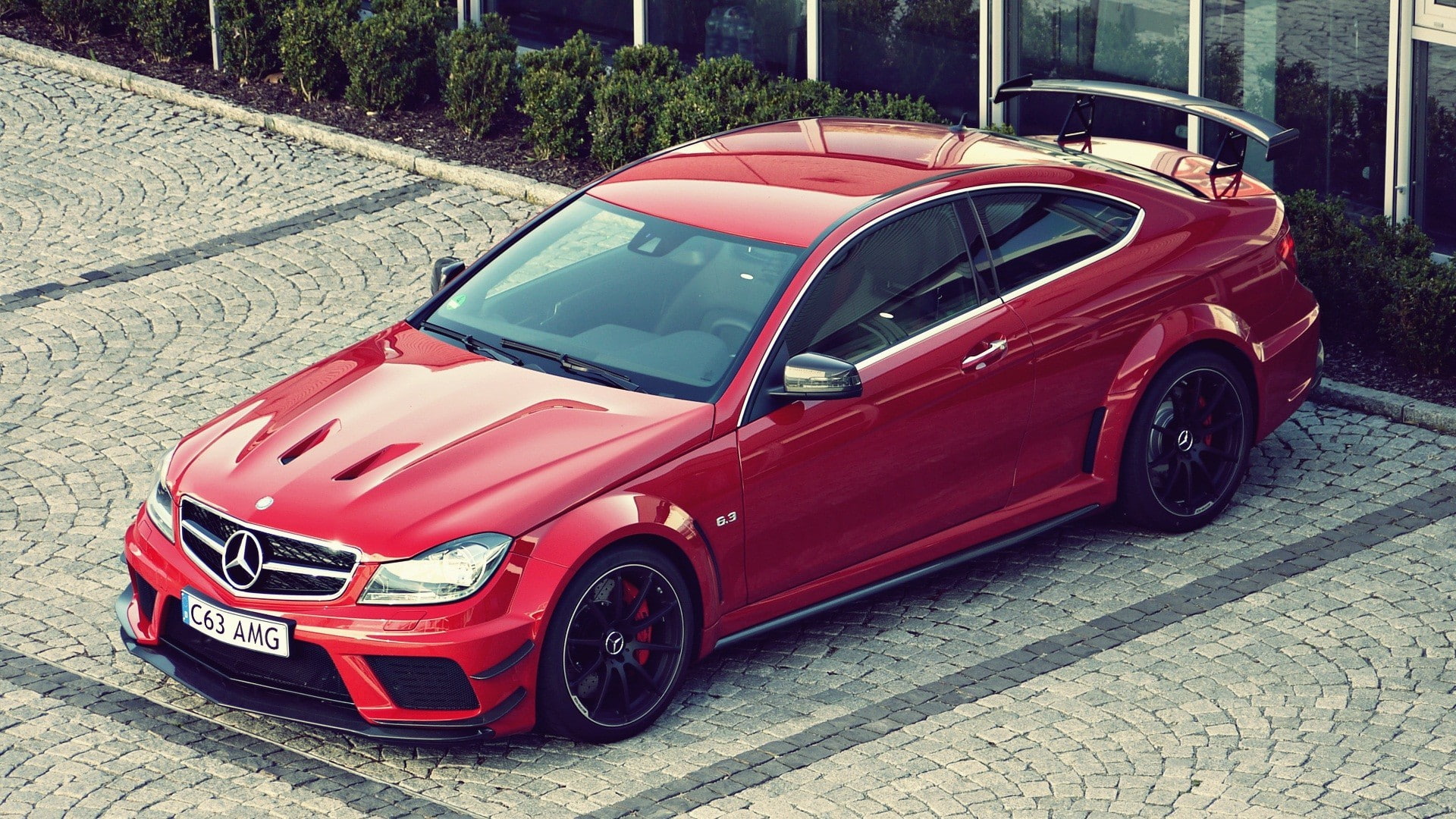 C63 AMG, 1080P, sports car, Mercedes-Benz, HD Wallpaper