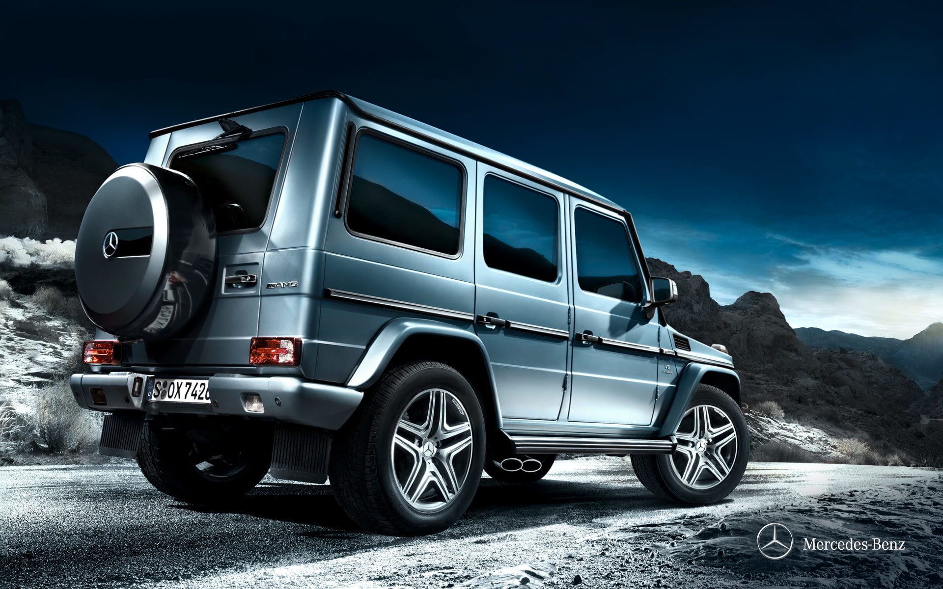 travel, day, Gelandewagen, nature, stationary, tire, sky, 1080P, gray, mode of transportation, Mercedes, mountain, motor vehicle, wheel, outdoors, suv, HD Wallpaper