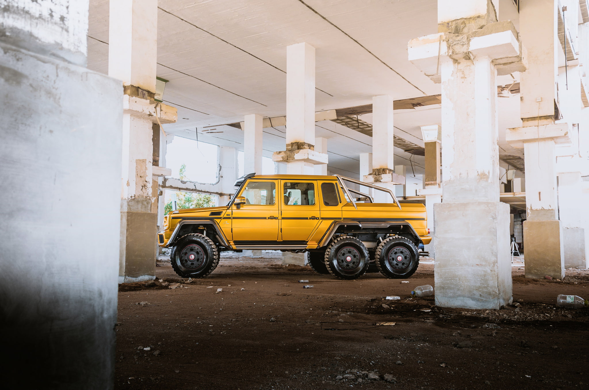 mercedes-benz, MB G63 6x6 AMG, Golden, mercedes, 1080P, HD Wallpaper