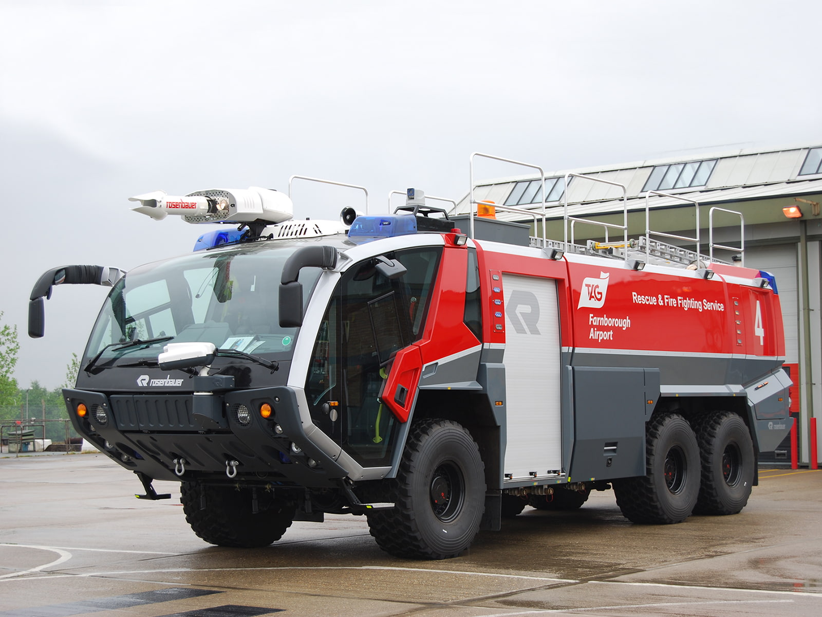 2005, 6x6, 720P, panther, firetruck, rosenbauer, HD Wallpaper