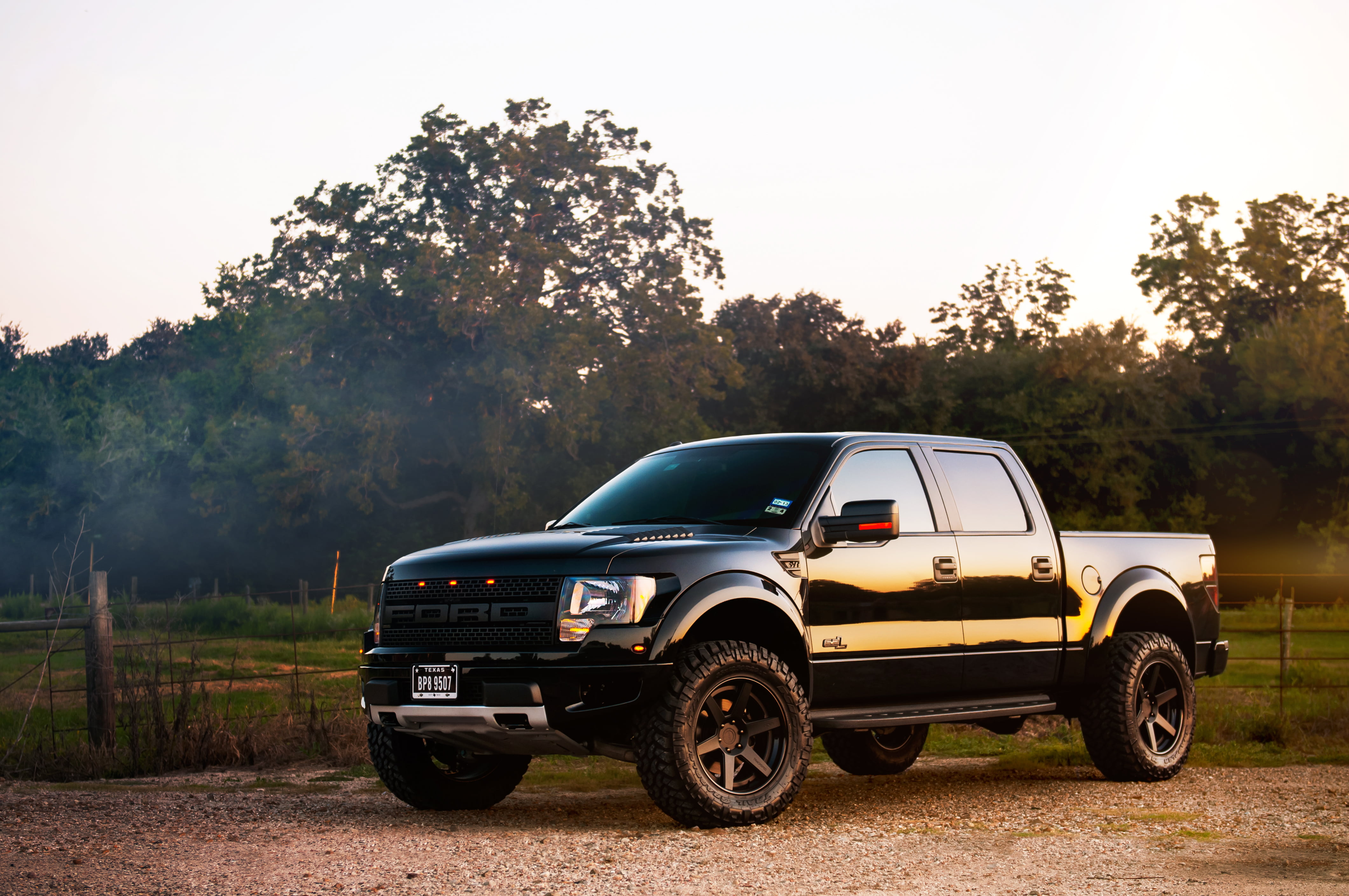 dirt Road, road, parking, Raptor, outdoors, SUV, tree, plant, land, f, sports Utility Vehicle, off road, engine, off, sunlight, 4K, travel, transportation, HD Wallpaper
