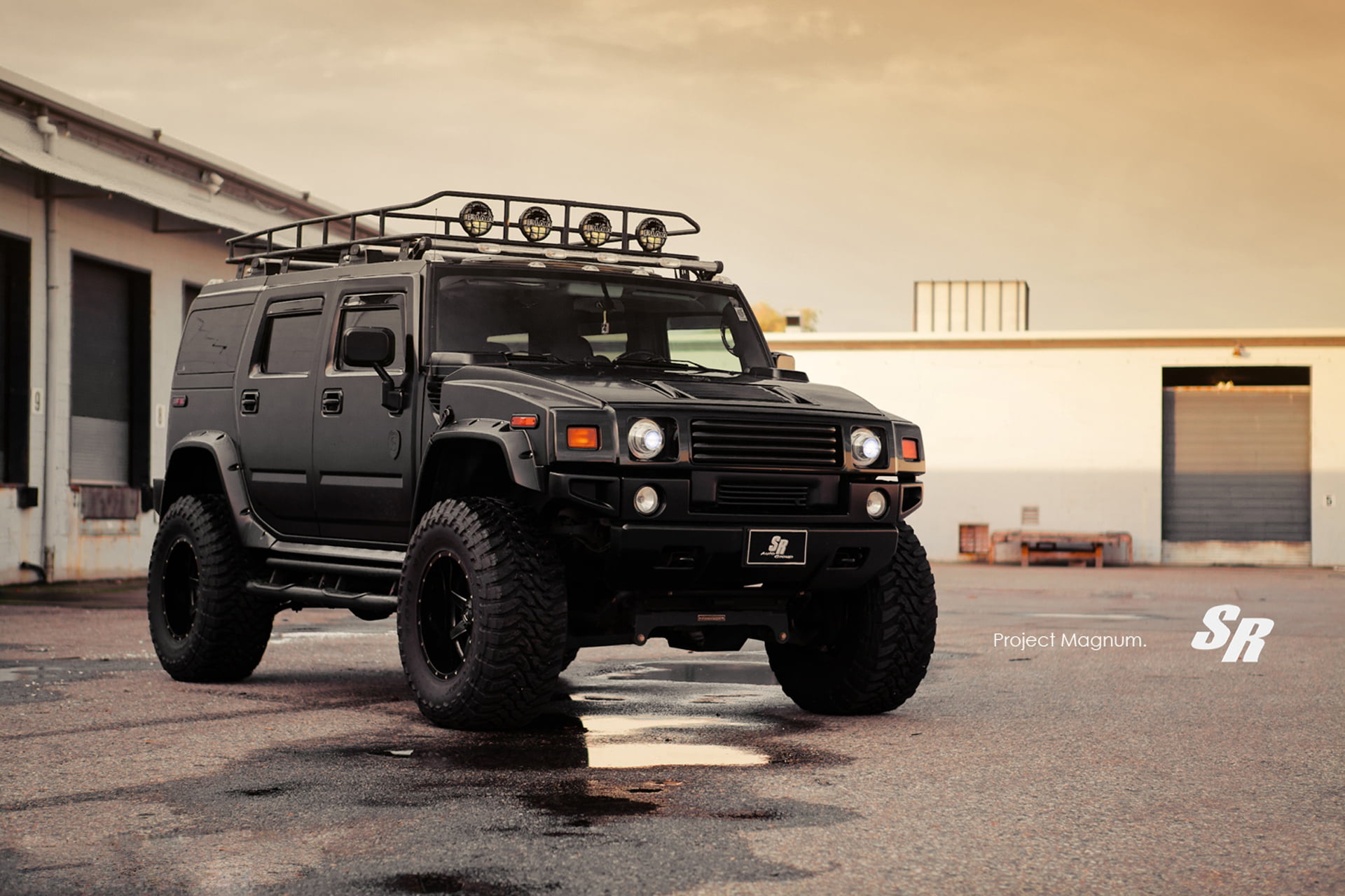 2012, travel, wheel, Magnum.Hamer, no People, transportation, built structure, driving, land Vehicle, black, 1080P, dirt Road, nature, tuning, jeep, Auto Group, HD Wallpaper
